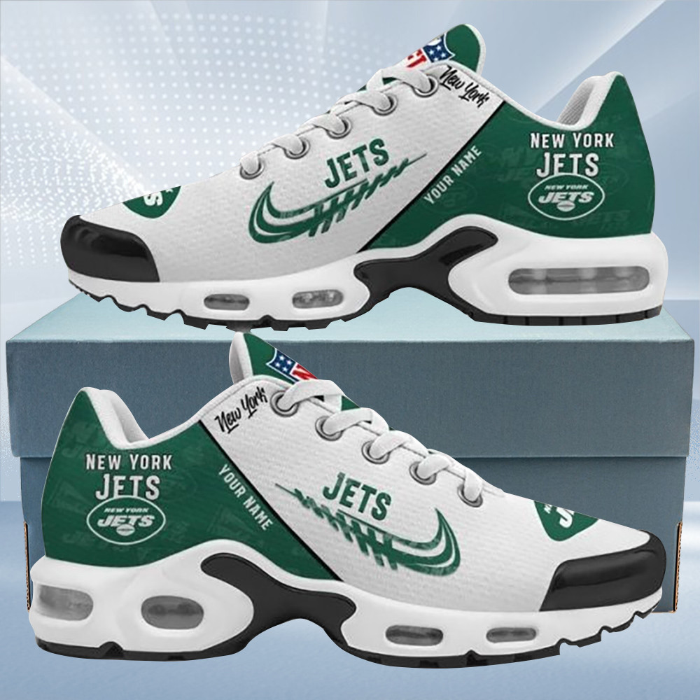 new york jets personalized name team mix colors wing logo tn air max shoes air cushion sneakers 4532