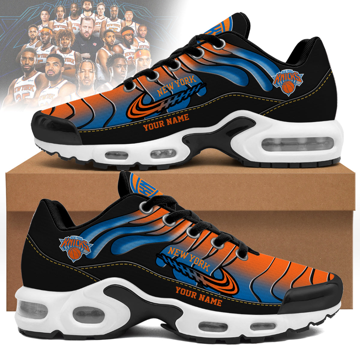 New York Knicks Personalized Air Max Shoes