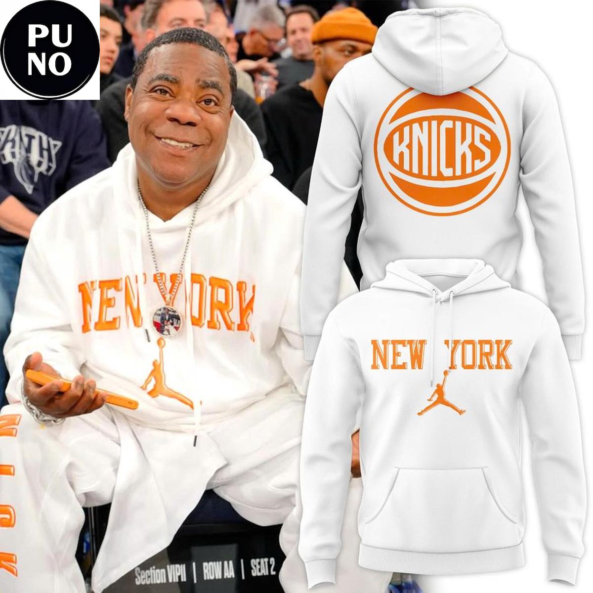 new york knicks x tracy morgan 2026 white hoodie 7308 enbhz