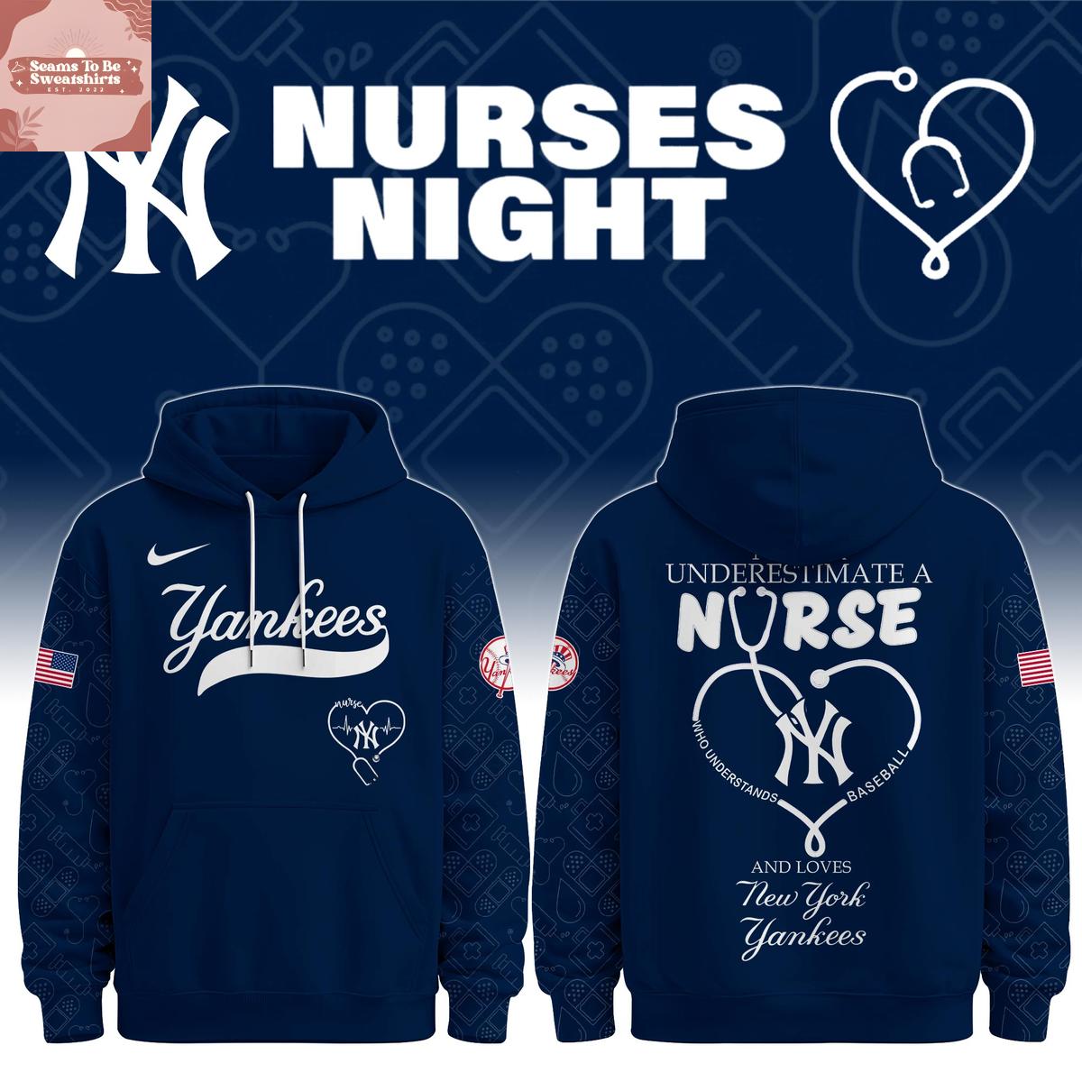 New York Yankees The Nurse Loves 2026 MLB Hoodie Shirts 