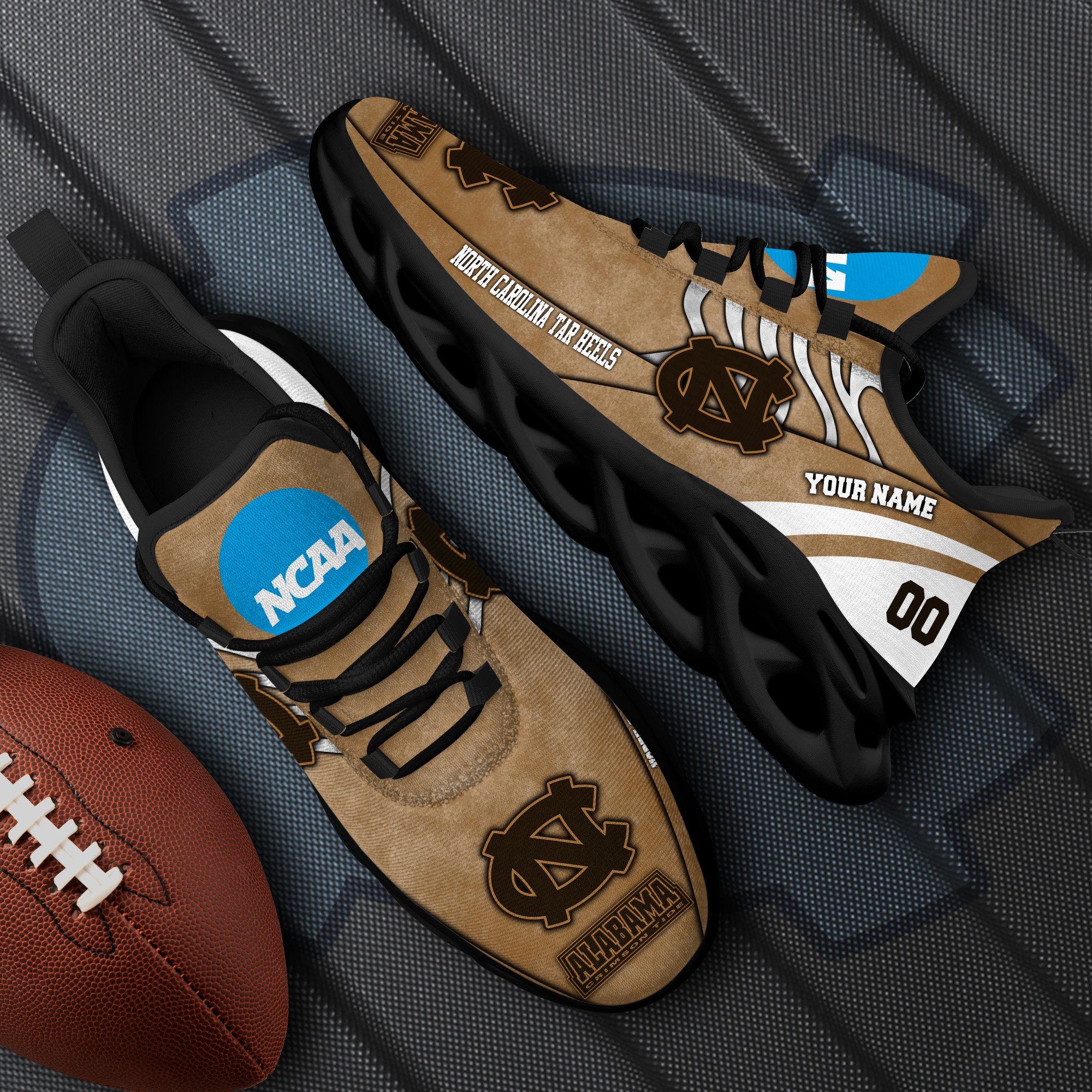 north carolina tar heels black max soul shoes 2026 versions custom your name and number 312 9778 lmnq7