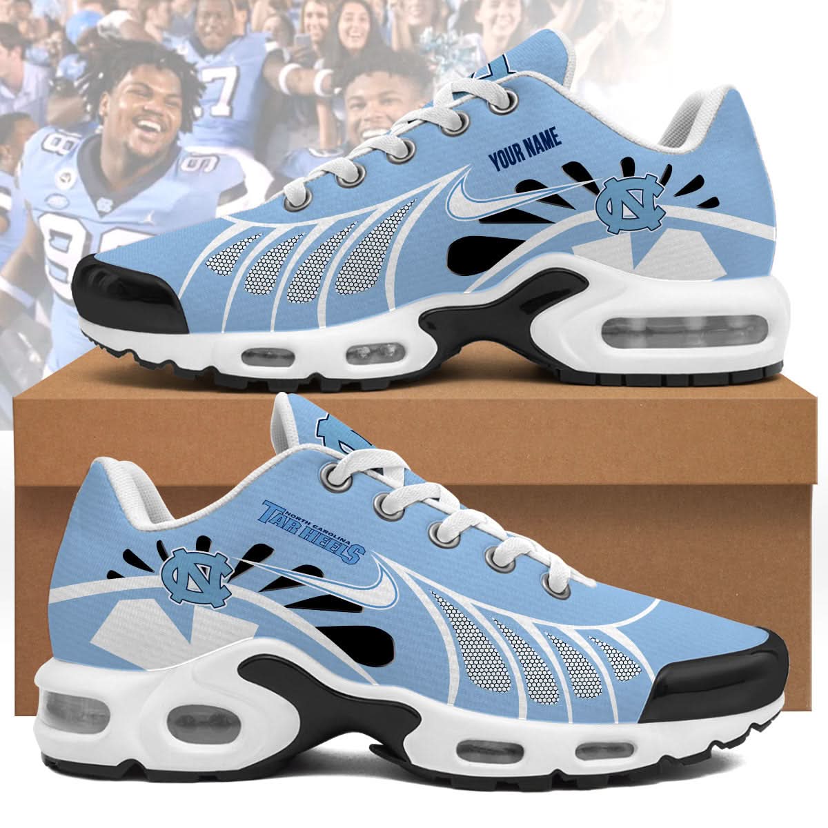 north carolina tar heels personalized air max shoes 3934 qaykb