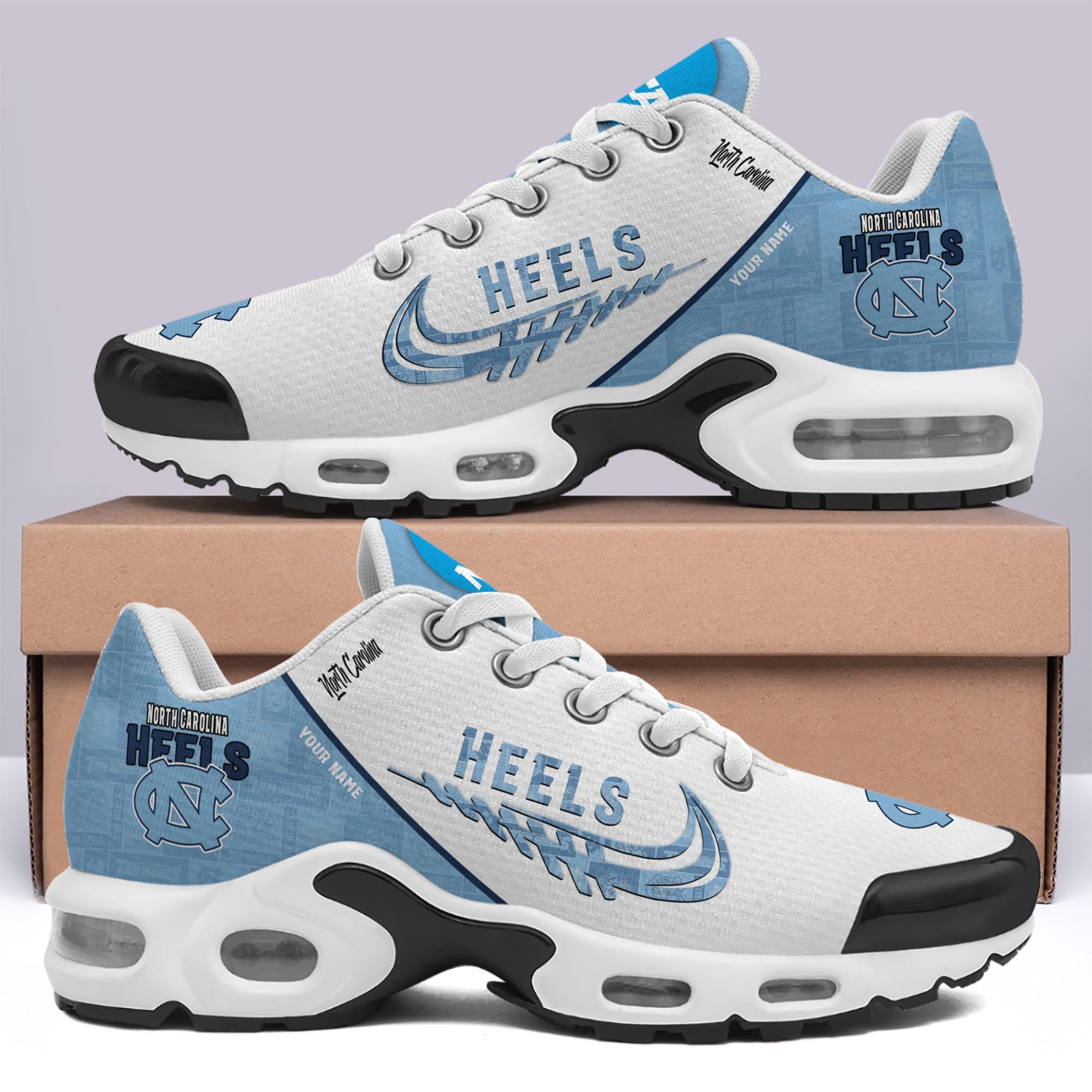 north carolina tar heels tn shoes custom your name 2026 version 203 1230 w8rqb