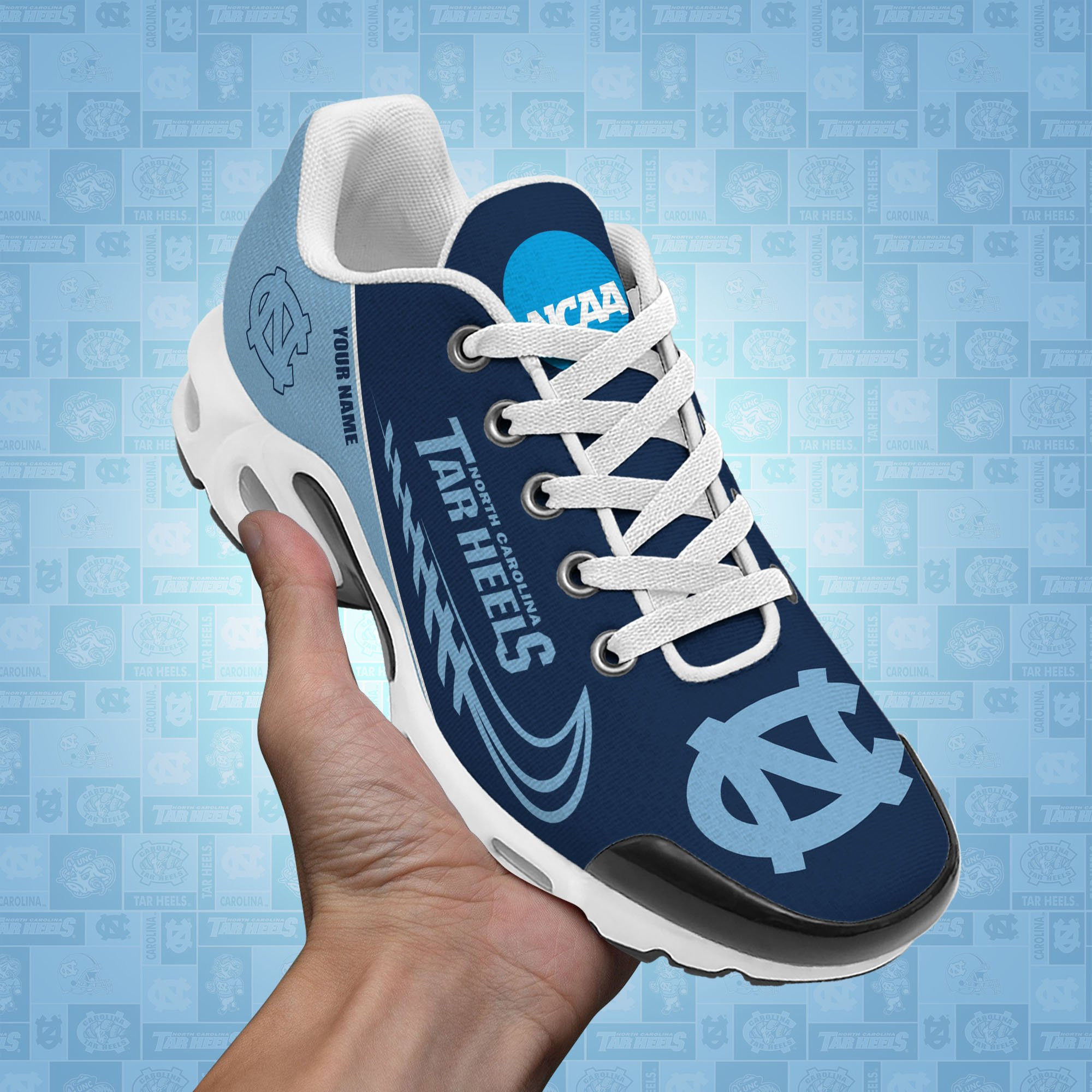 North Carolina Tar Heels TN Shoes Custom Your Name 514