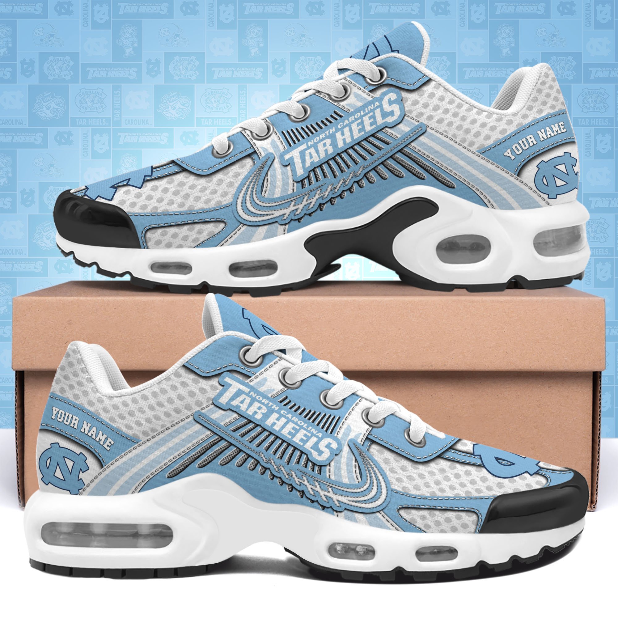 north carolina tar heels tn shoes custom your name sport shoes 6344 gfcms