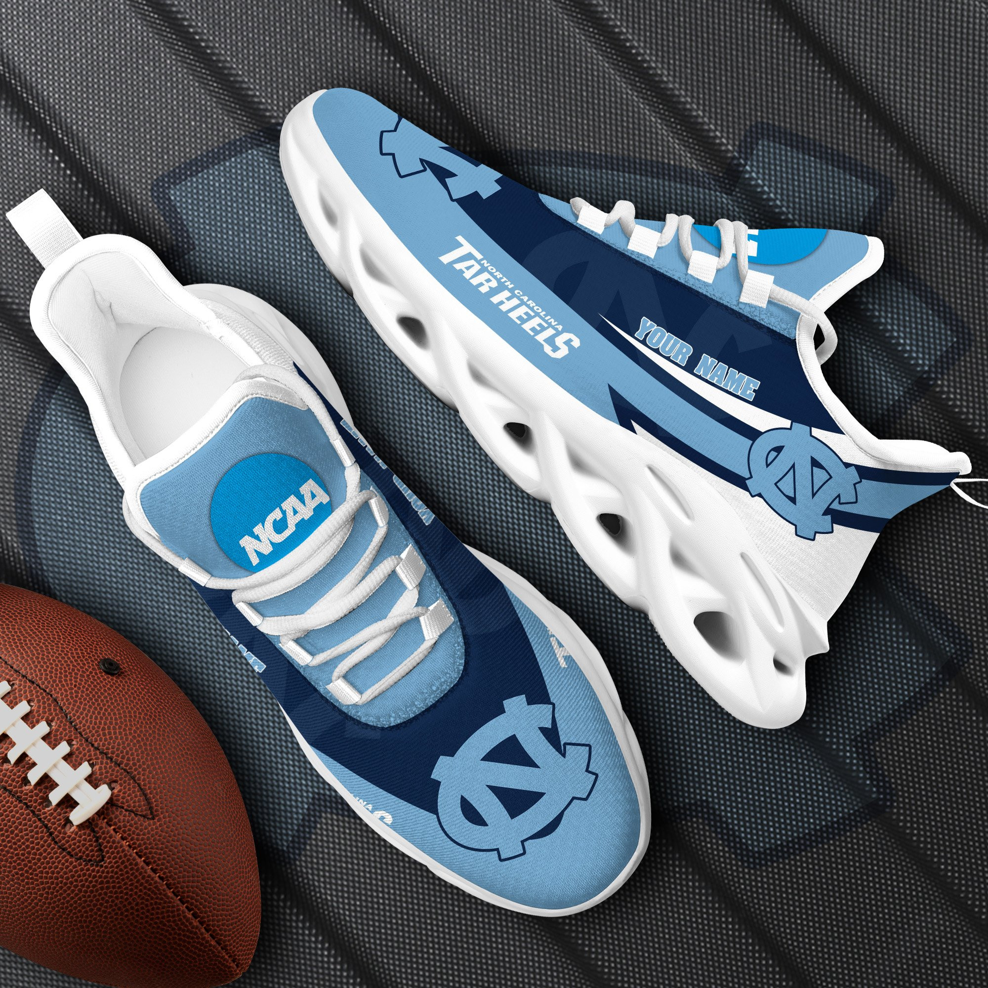 north carolina tar heels white max soul shoes 2026 versions custom your name sports gift for fan ph019 1045