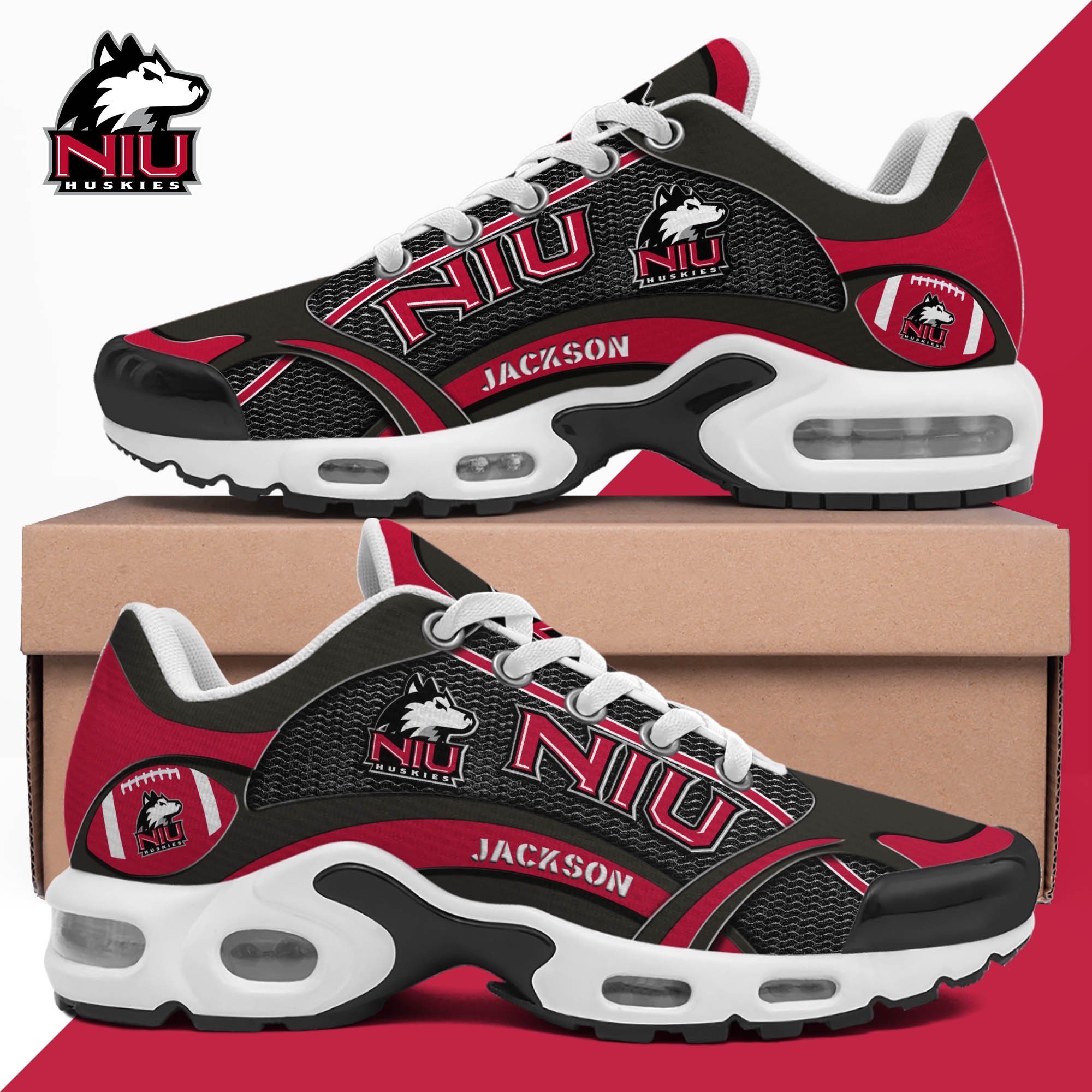 northern illinois huskies team tn shoes 2026 version custom name 889 1334