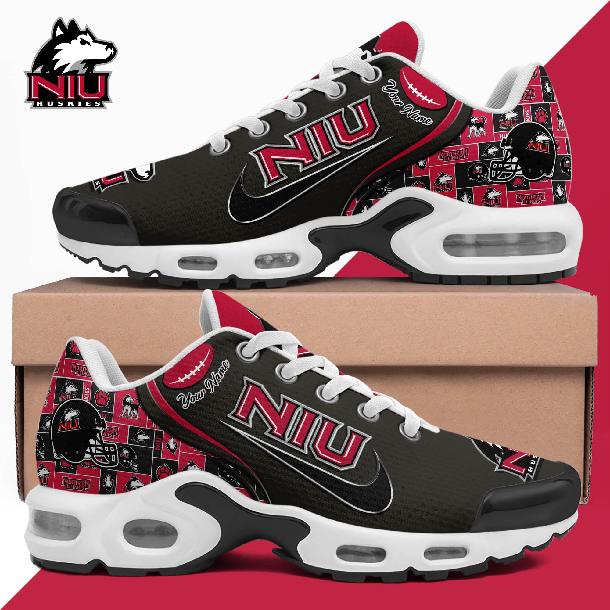 northern illinois huskies tn shoes 2026 version custom your name 499 3996 kfvth