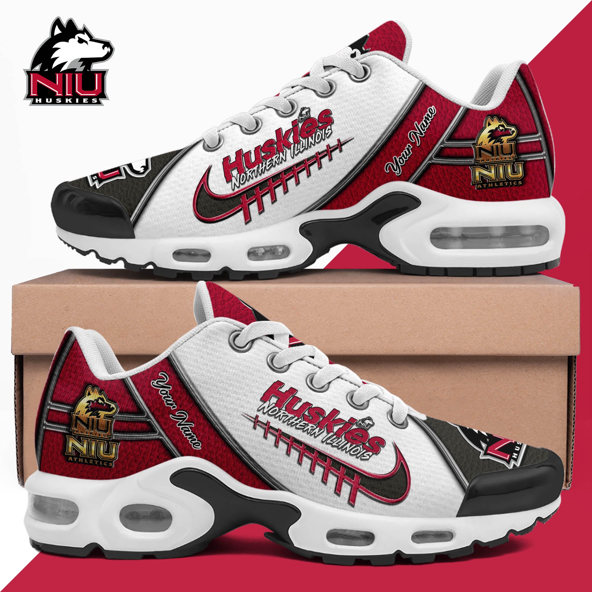 northern illinois huskies tn shoes 2026 version custom your name football team shoes football shoes for fans sport gifts gifts for lovers ethy 8029
