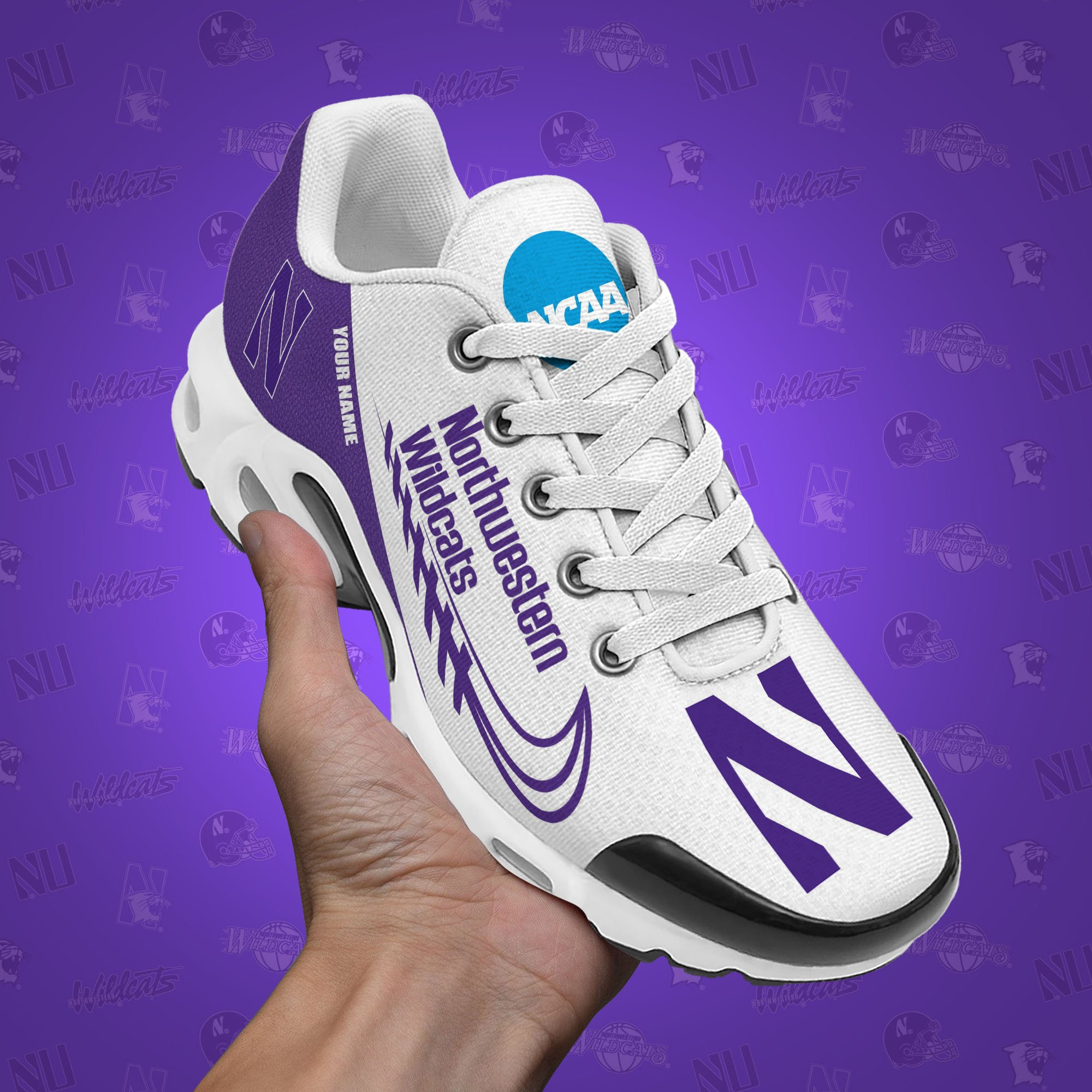 northwestern wildcats tn shoes custom your name 514 5275 5thkg