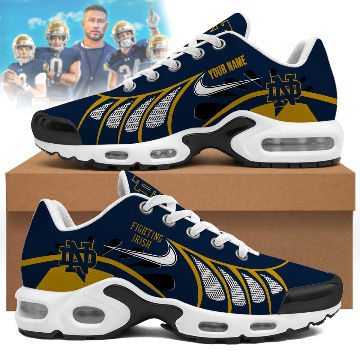 notre dame fighting irish personalized air max shoes 7188 a8srf
