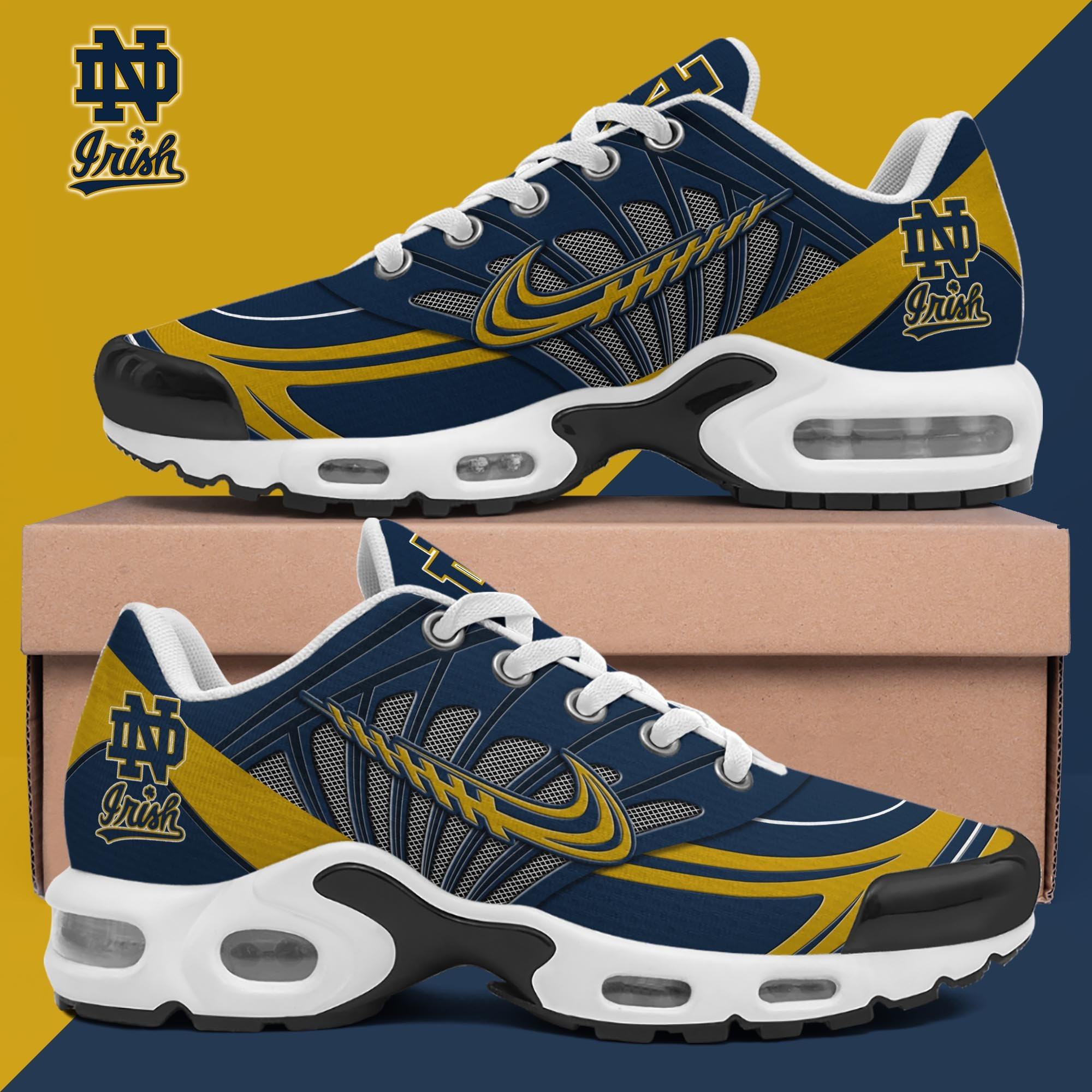Notre Dame Fighting Irish TN Shoes 2026 Version Custom Name 135