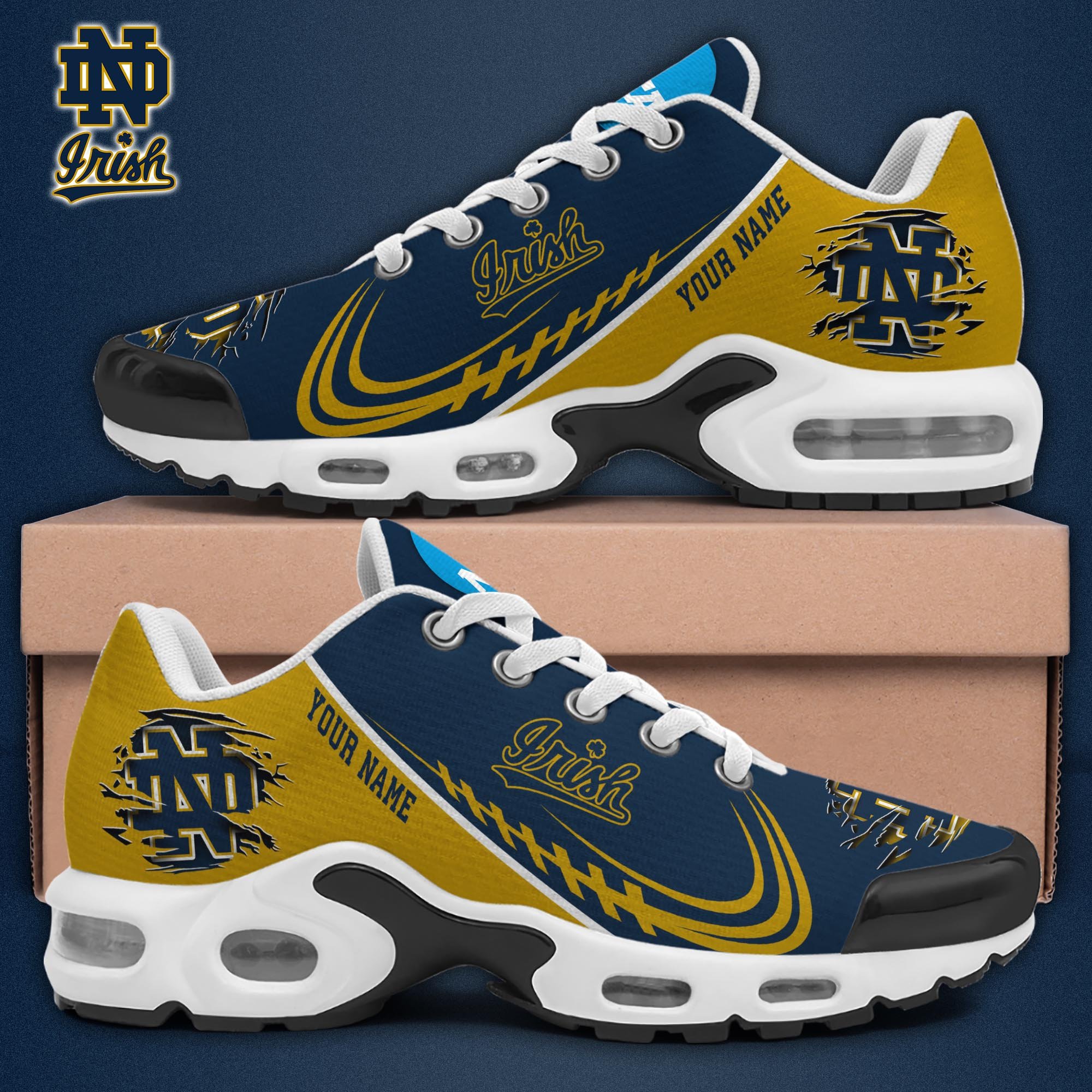 Notre Dame Fighting Irish TN Shoes 2026 Version Custom Name 