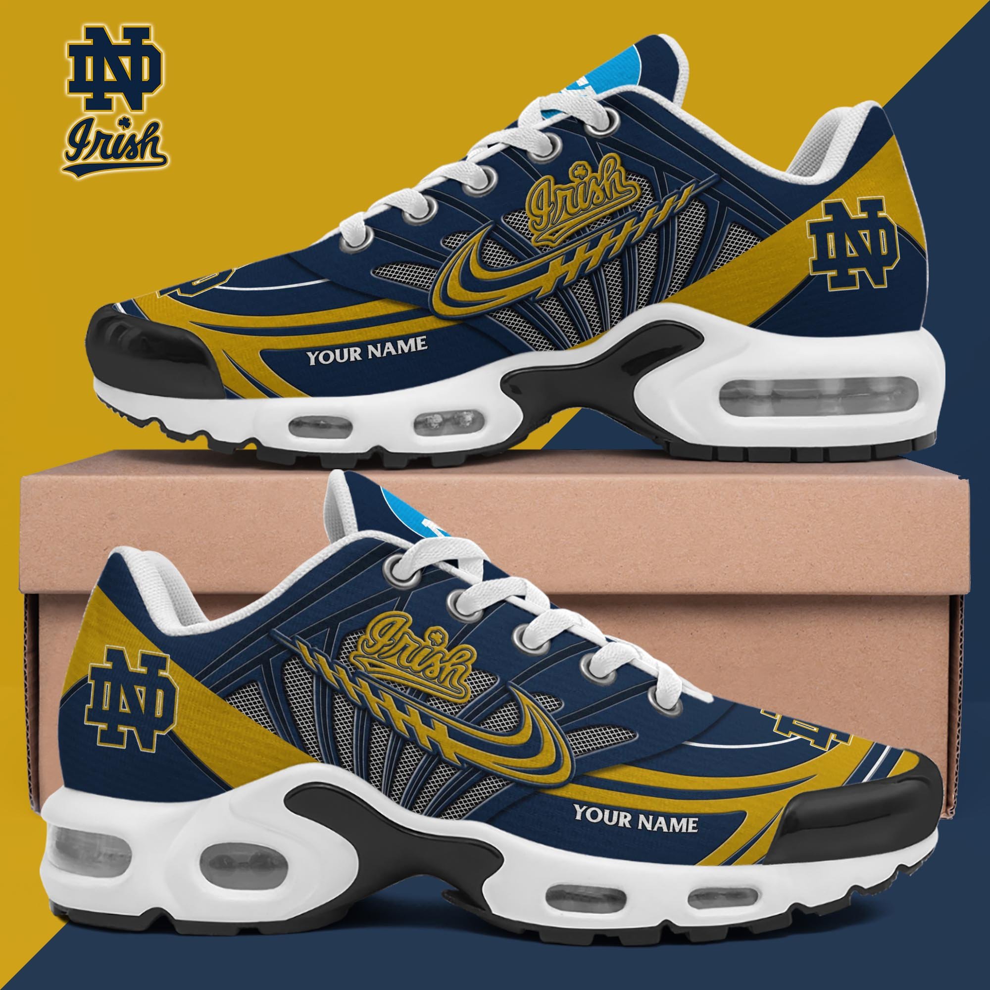 Notre Dame Fighting Irish TN Shoes 2026 Version Custom Your Name 594