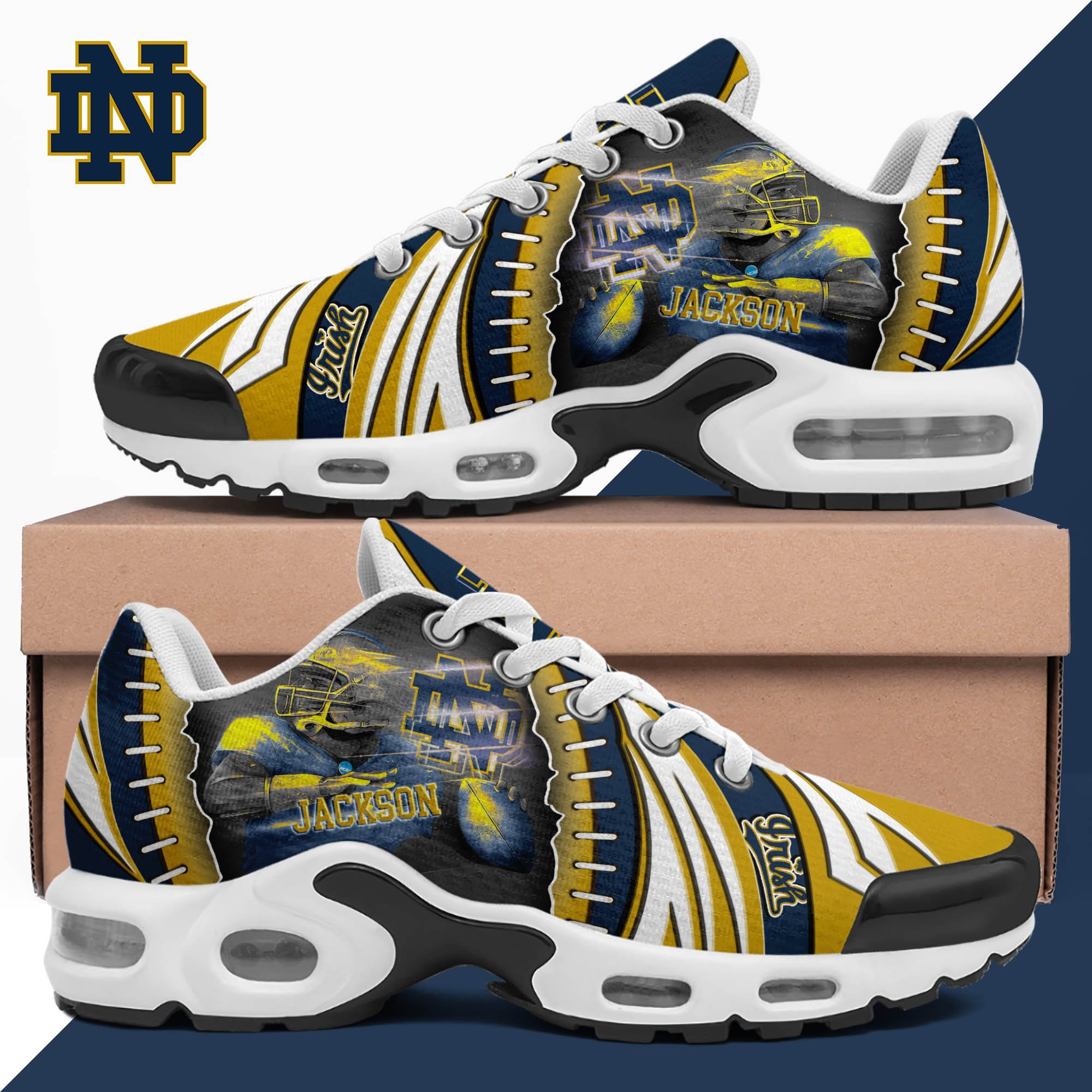 Notre Dame Fighting Irish TN Shoes 2026 Version Custom Your Name 919