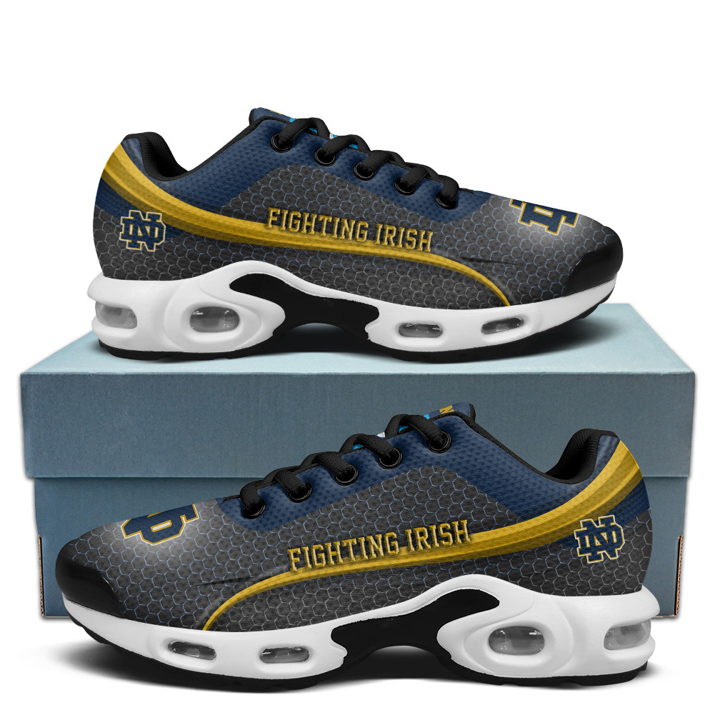 notre dame personalized name team colors wave line beehive pattern tn air max shoes air cushion sneakers 6150