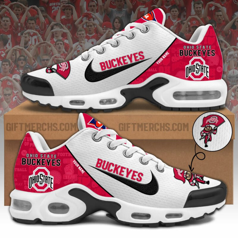 Ohio State Buckeyes TN Shoes 2026 Version Custom Name, Shoes For Sport Fan, Sport Gifts PH270