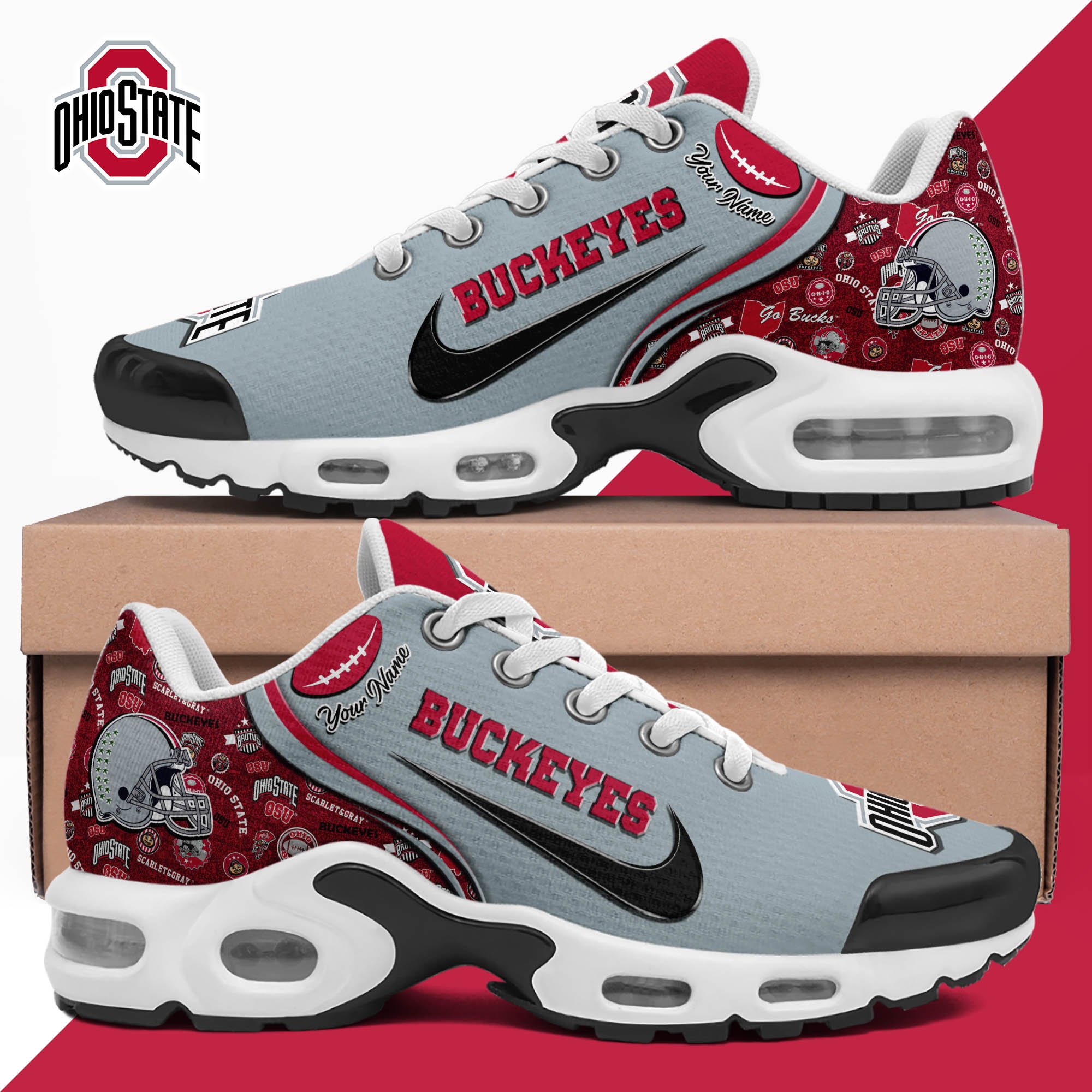 Ohio State Buckeyes TN Shoes 2026 Version Custom Your Name 499