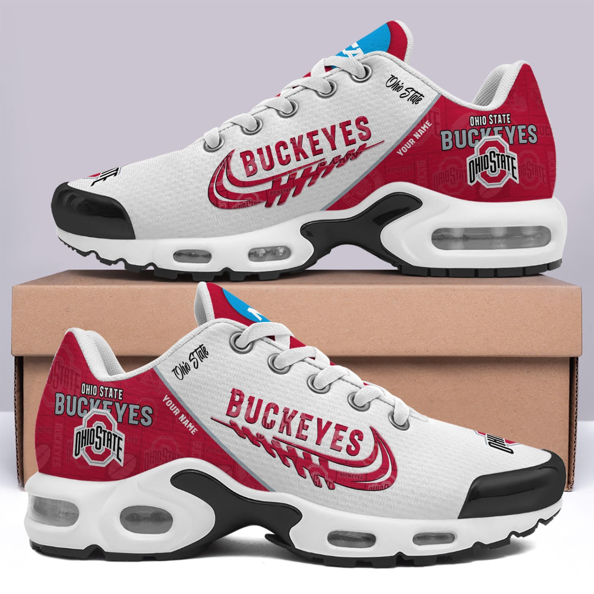 Ohio State Buckeyes TN Shoes Custom Your Name 2026 Version 203