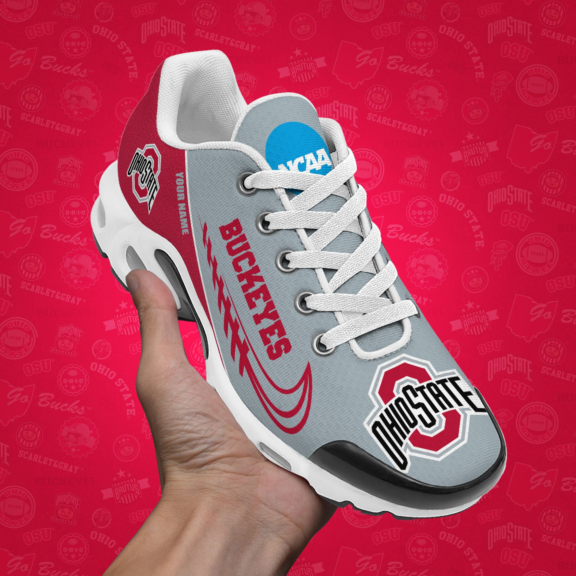 Ohio State Buckeyes TN Shoes Custom Your Name 514