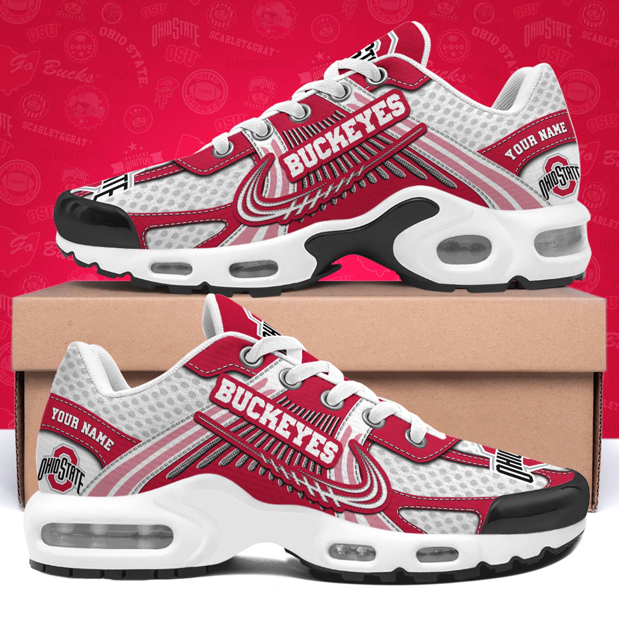Ohio State Buckeyes TN Shoes Custom Your Name, Sport Shoes 
