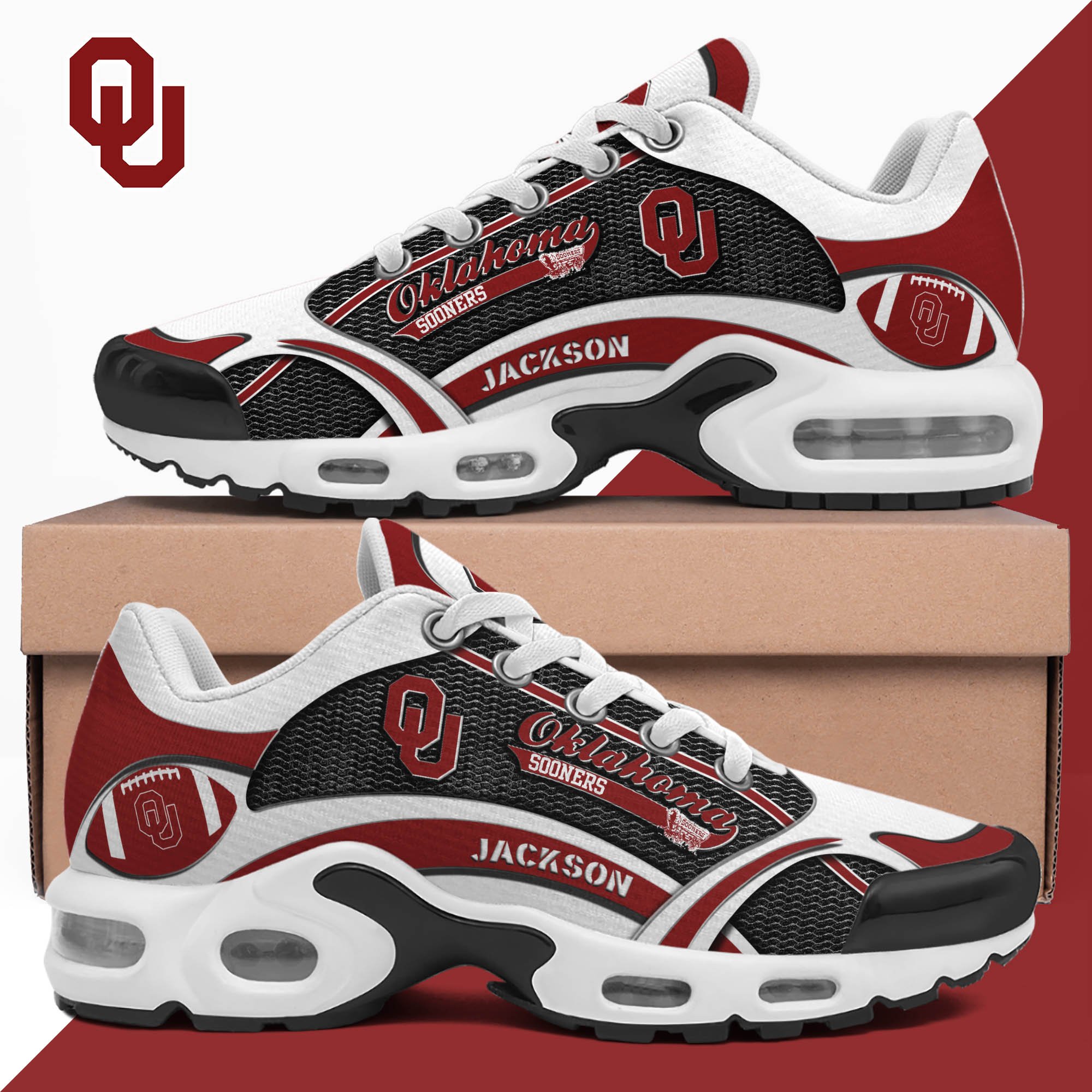 oklahoma sooners team tn shoes 2026 version custom name 889 3497