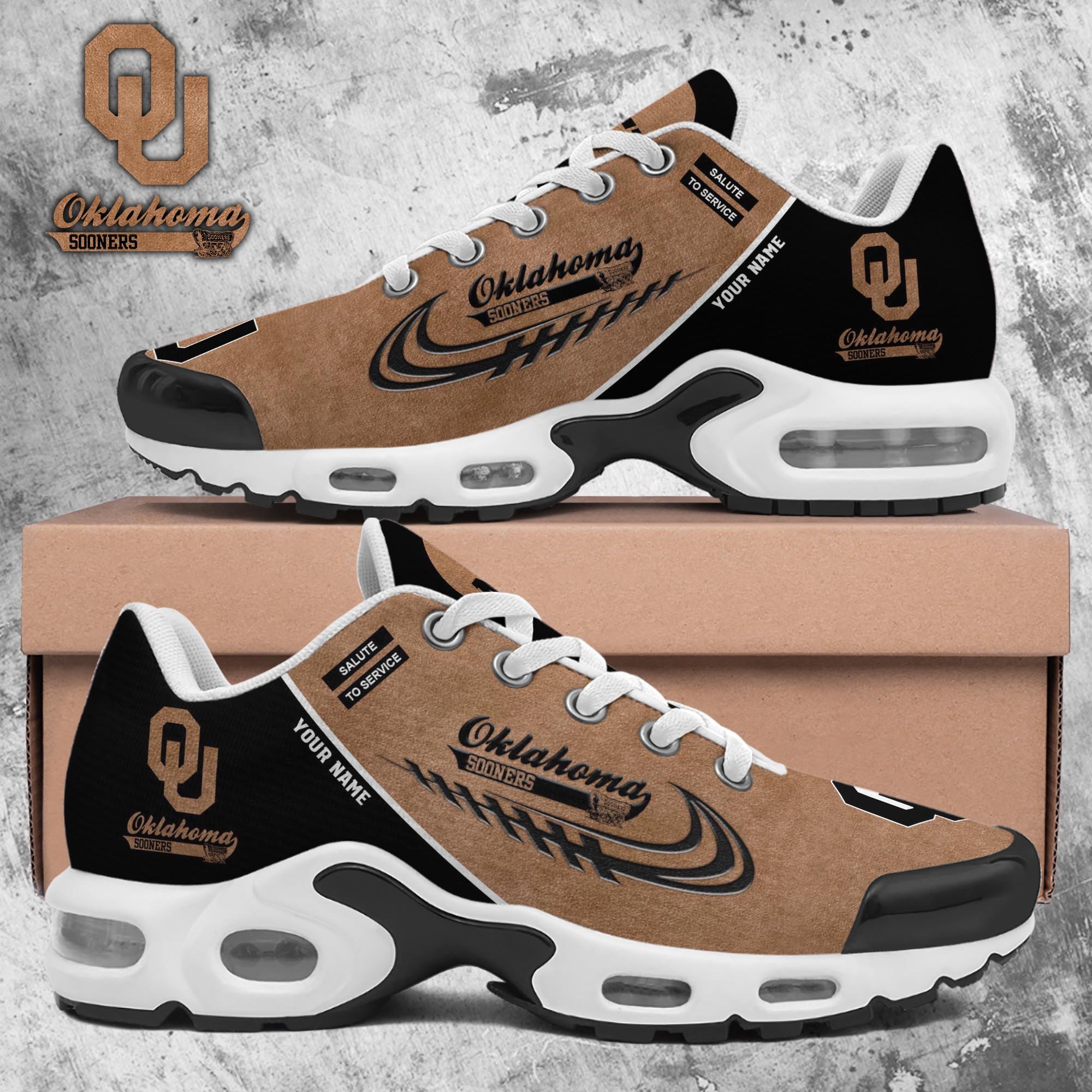 Oklahoma Sooners TN Shoes 2026 Version Custom Name, Shoes For Football Fans, Fan Gifts PH637