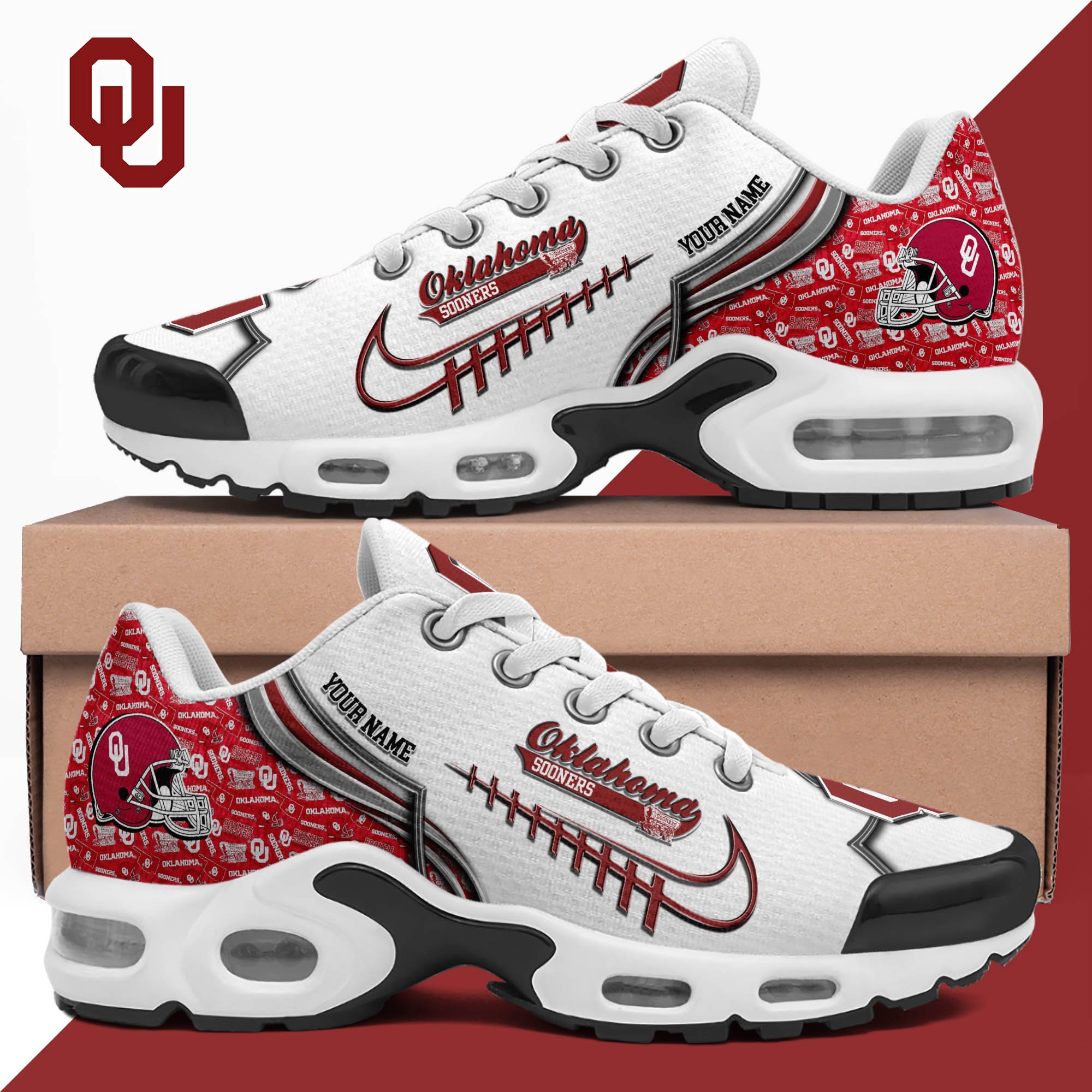 Oklahoma Sooners TN Shoes 2026 Version Custom Your Name 642