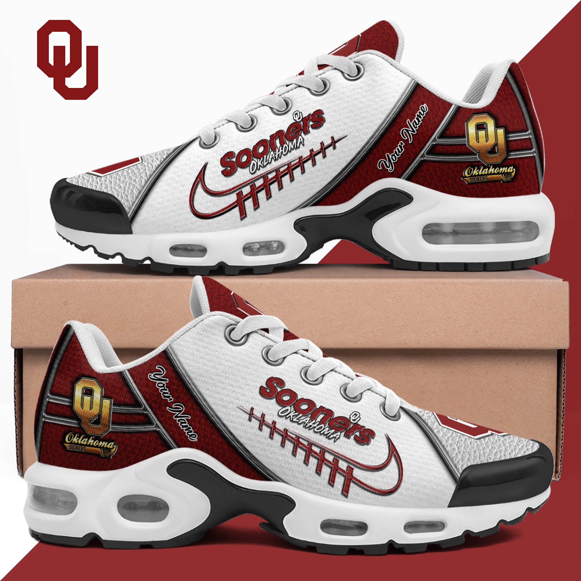 Oklahoma Sooners TN Shoes 2026 Version Custom Your Name, Football Team Shoes 516