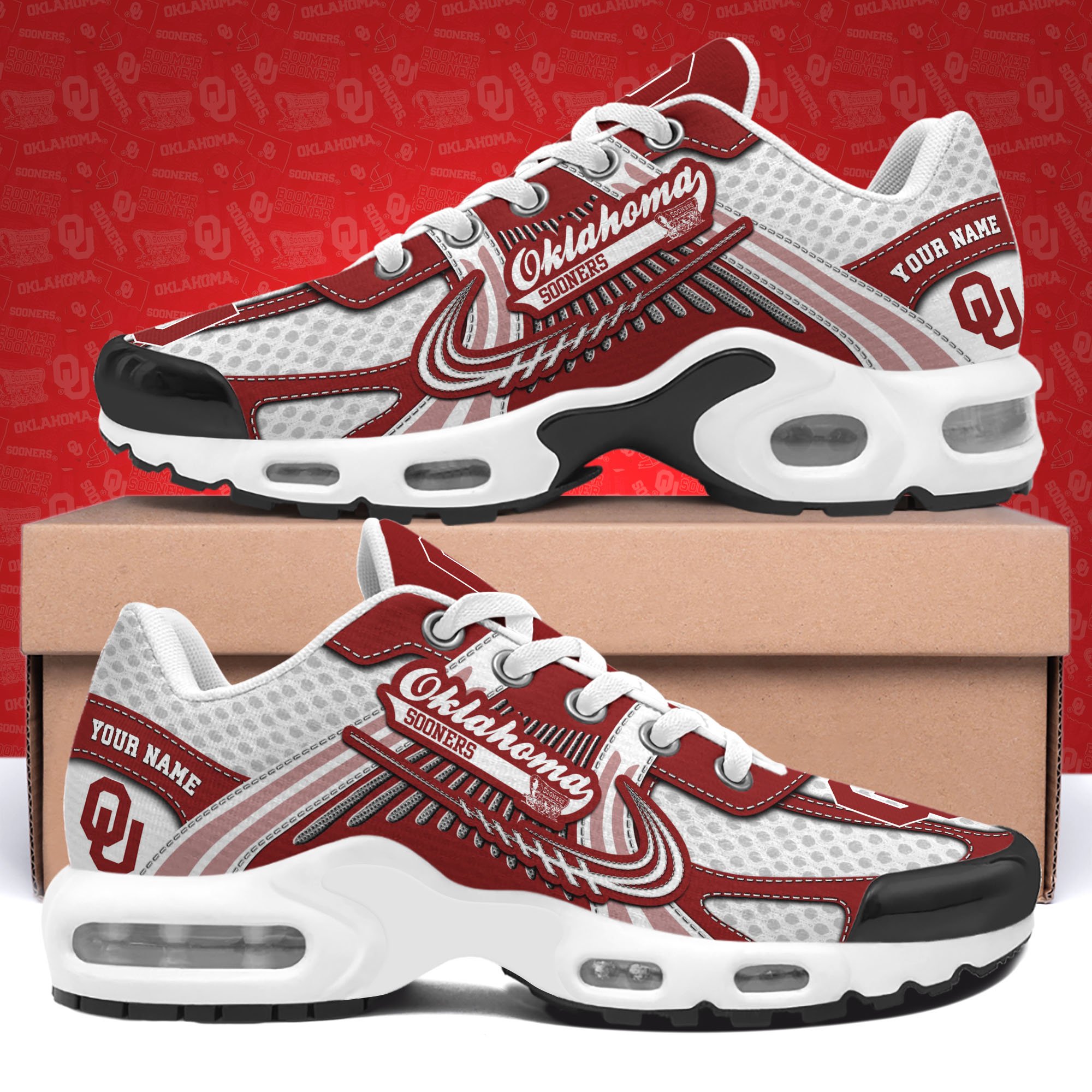 Oklahoma Sooners TN Shoes Custom Your Name, Sport Shoes 