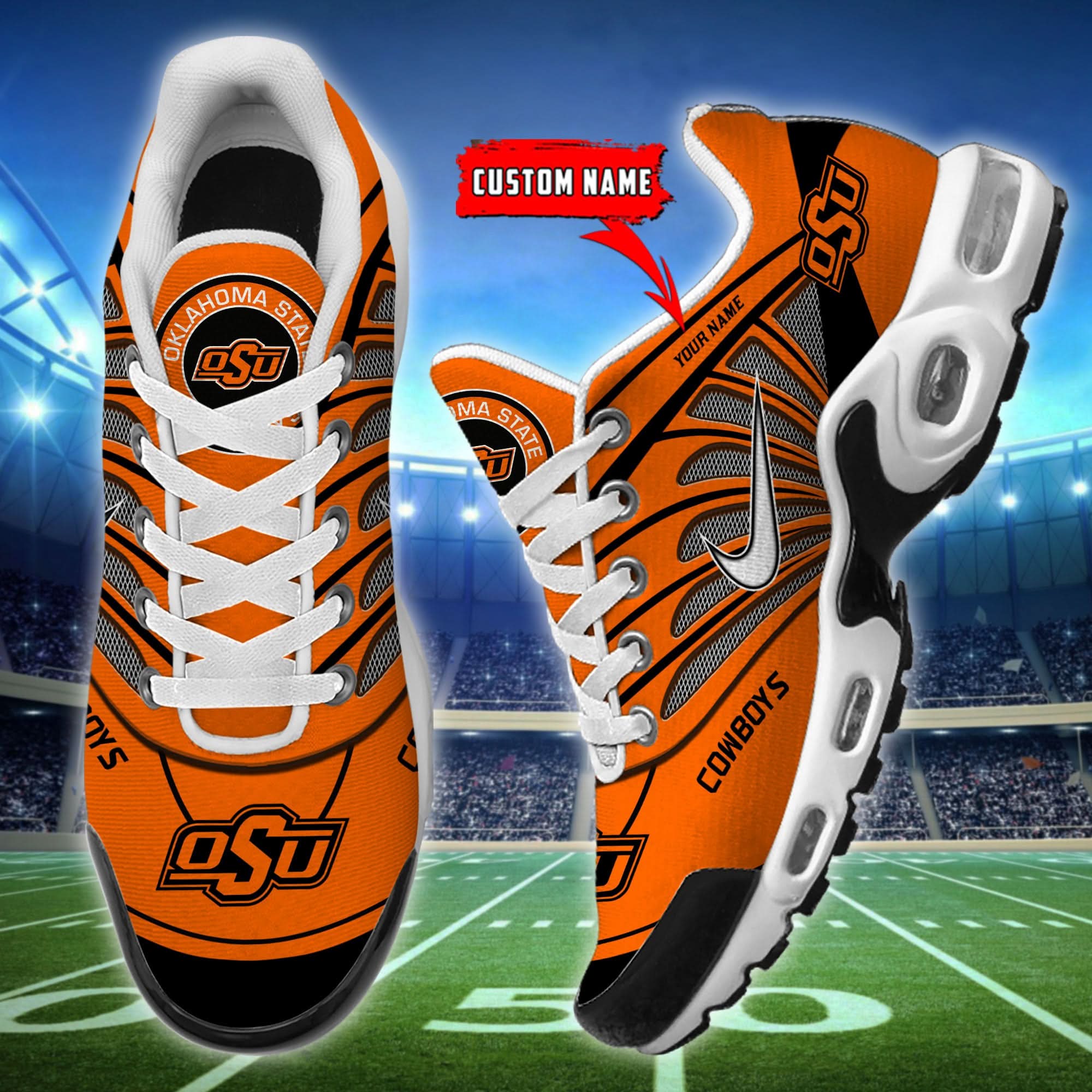 Oklahoma State Cowboys  Air Max Plus Shoes - Limited