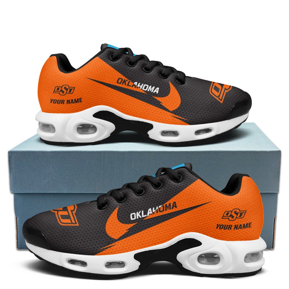 Oklahoma State Cowboys Personalized Name Team Logo Wings Of God Pattern TN Shoes Air Cushion Sneakers