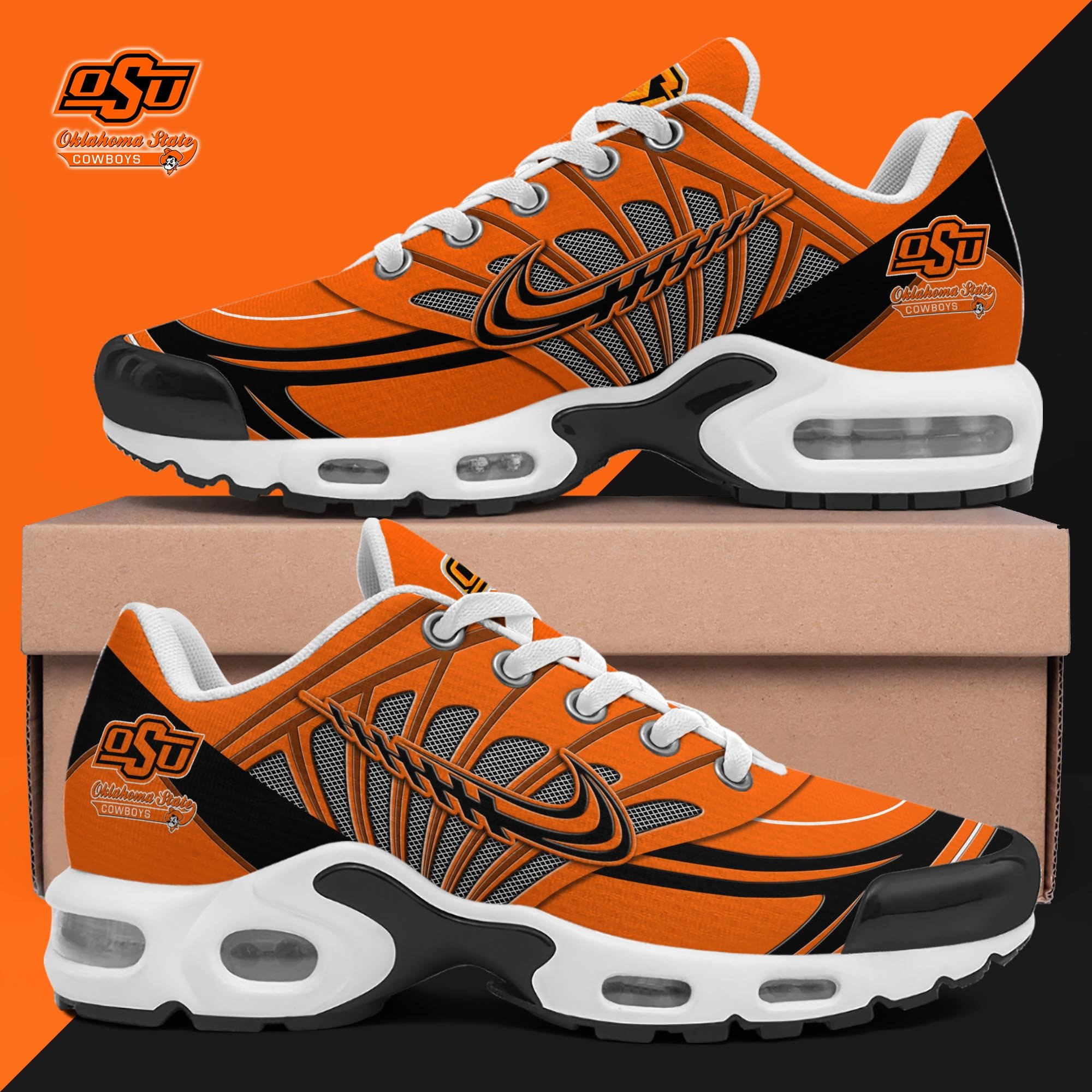 Oklahoma State Cowboys TN Shoes 2026 Version Custom Name 135