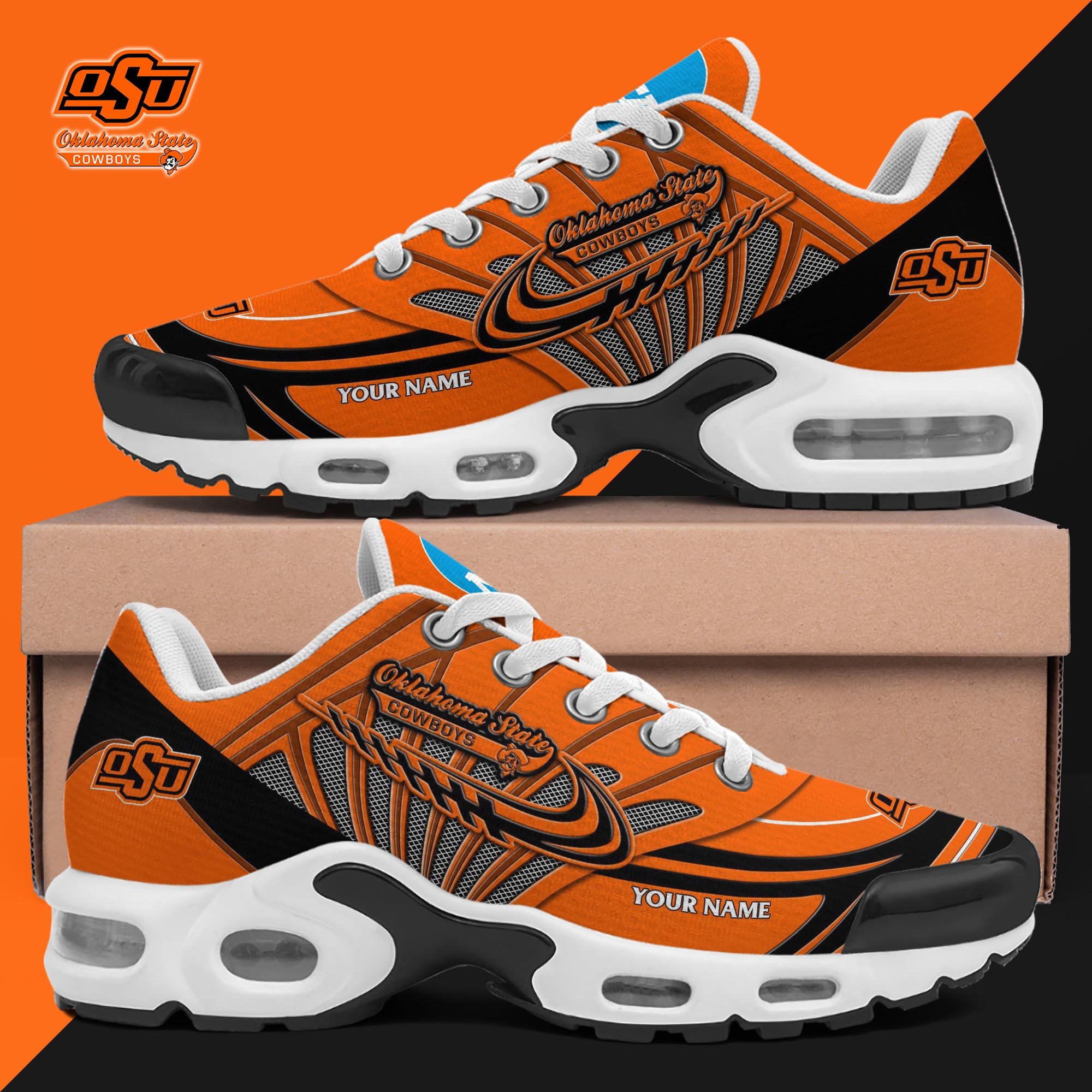 Oklahoma State Cowboys TN Shoes 2026 Version Custom Your Name 594
