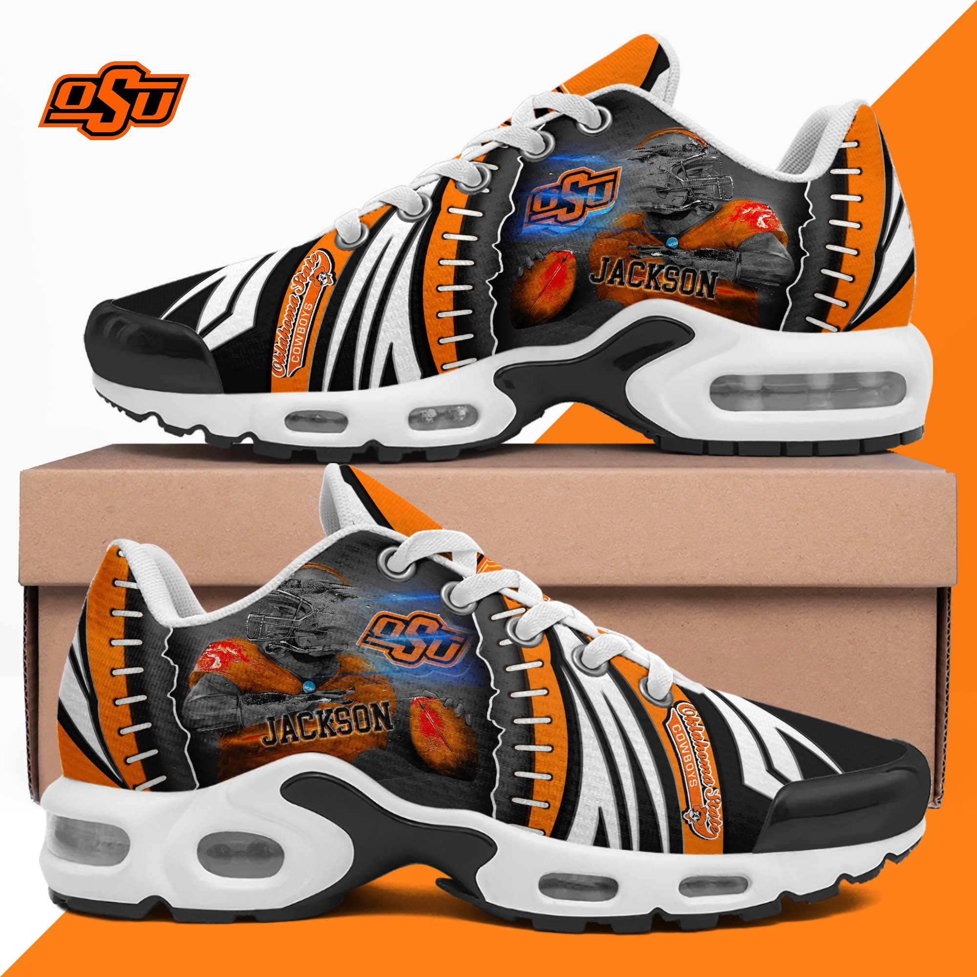 Oklahoma State Cowboys TN Shoes 2026 Version Custom Your Name 919