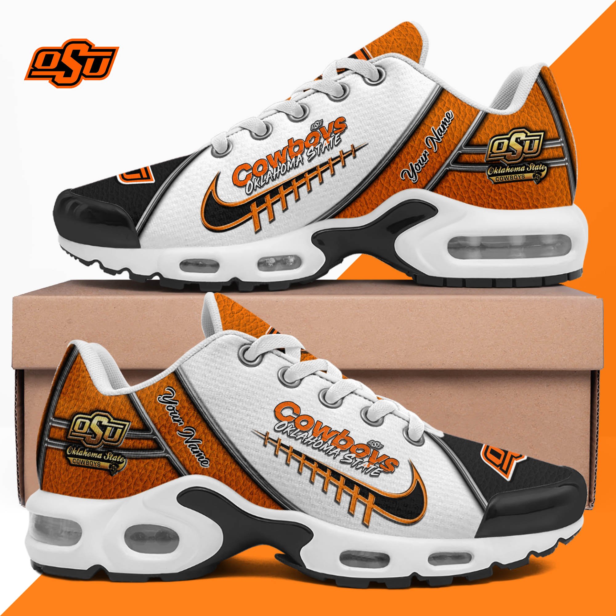 Oklahoma State Cowboys TN Shoes 2026 Version Custom Your Name, Football Team Shoes 516