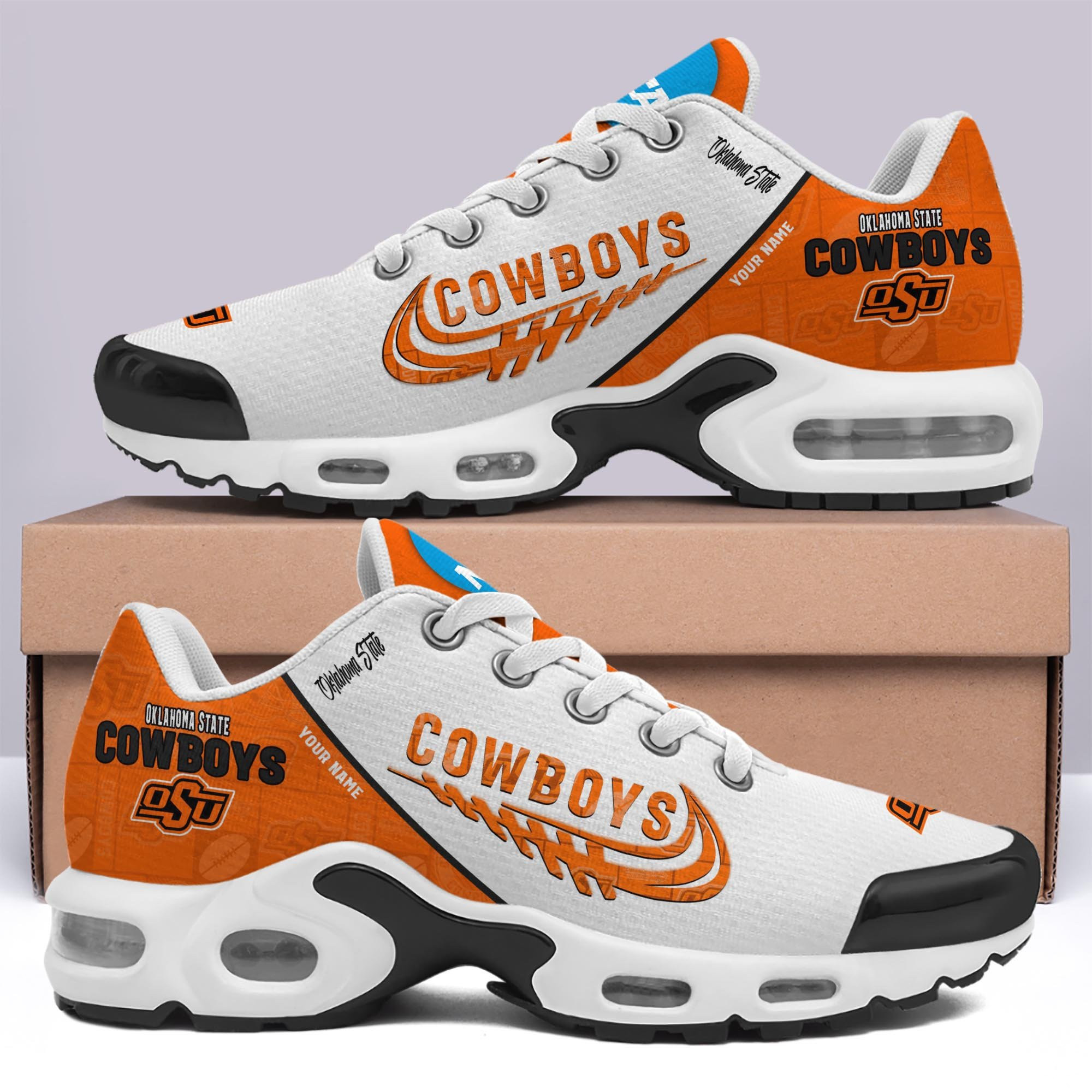 Oklahoma State Cowboys TN Shoes Custom Your Name 2026 Version 203