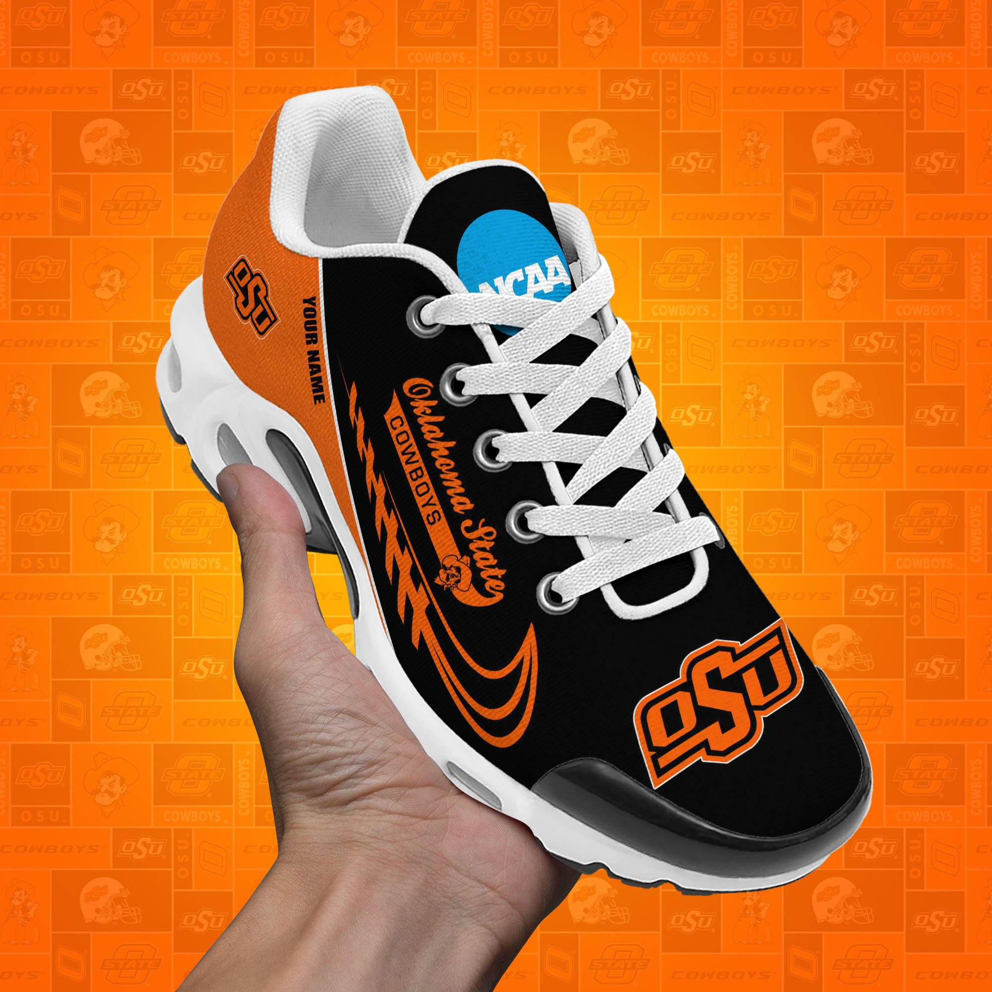 Oklahoma State Cowboys TN Shoes Custom Your Name 514