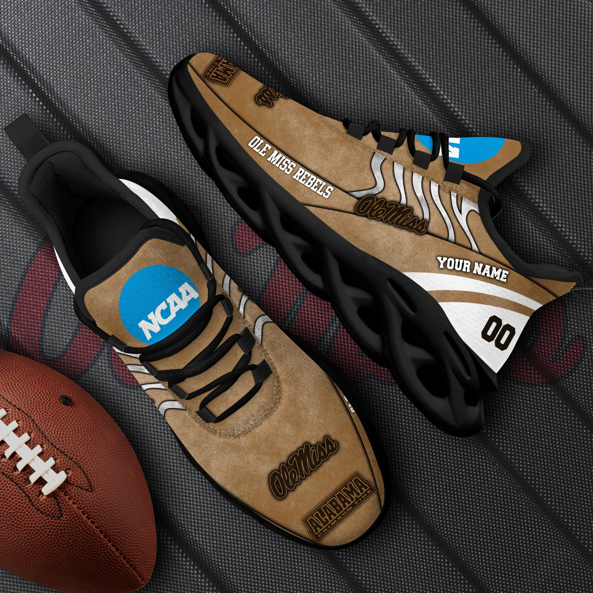 ole miss rebels black max soul shoes 2026 versions custom your name and number 312 7028 eidc4