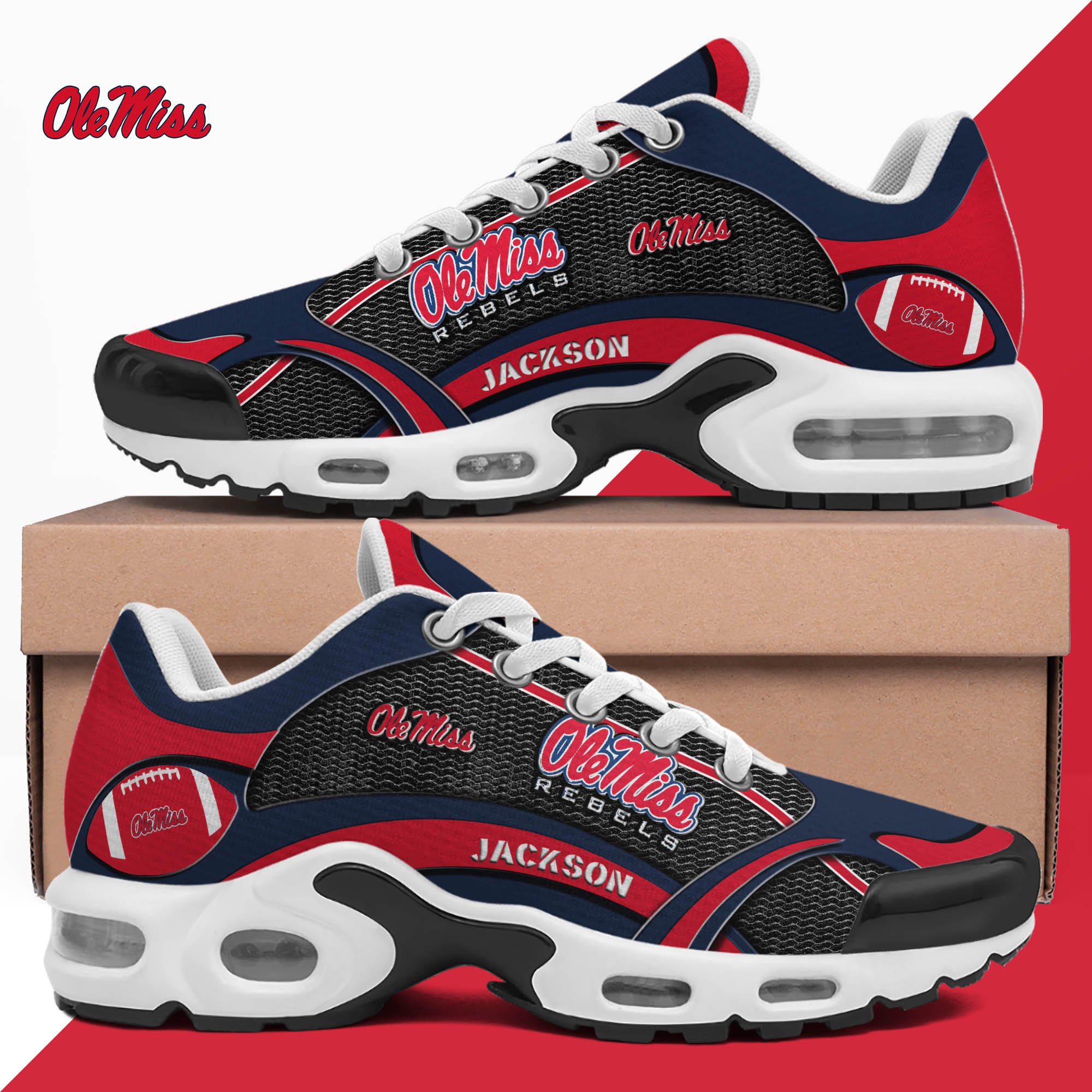ole miss rebels team tn shoes 2026 version custom name 889 1214 gb7wa