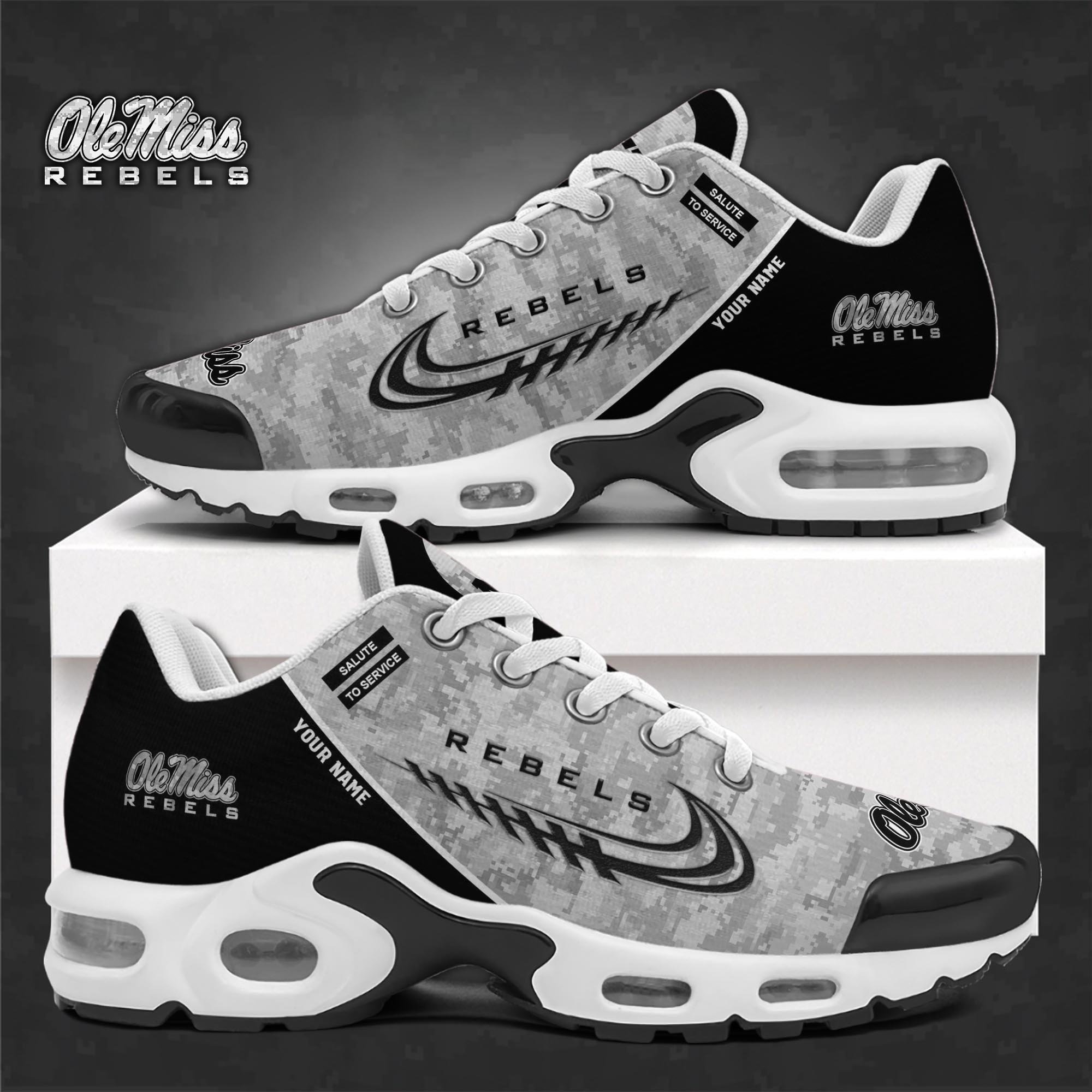 ole miss rebels tn shoes 2026 version custom name camouflage shoes ph585 3463