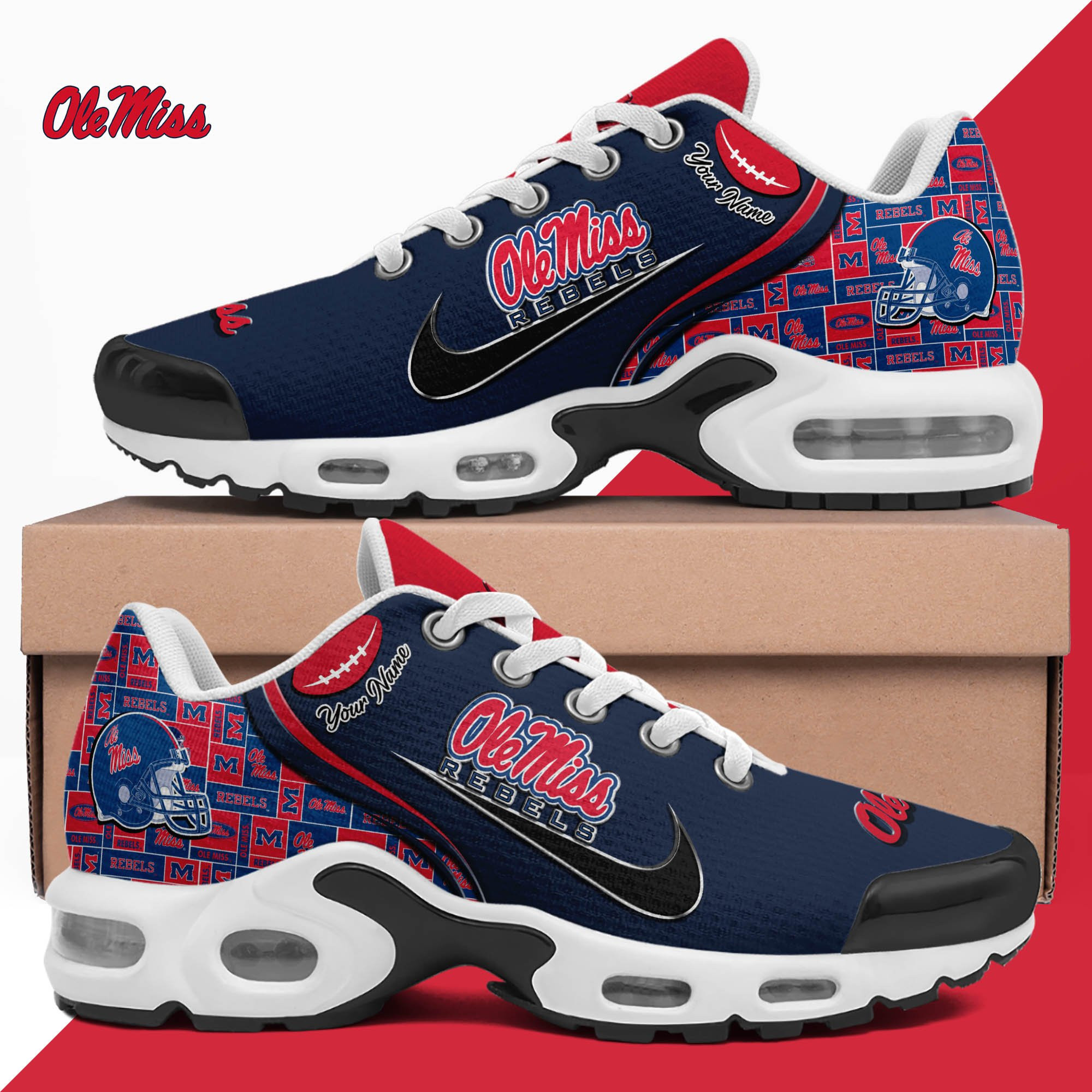 ole miss rebels tn shoes 2026 version custom your name 499 7054 qoznv