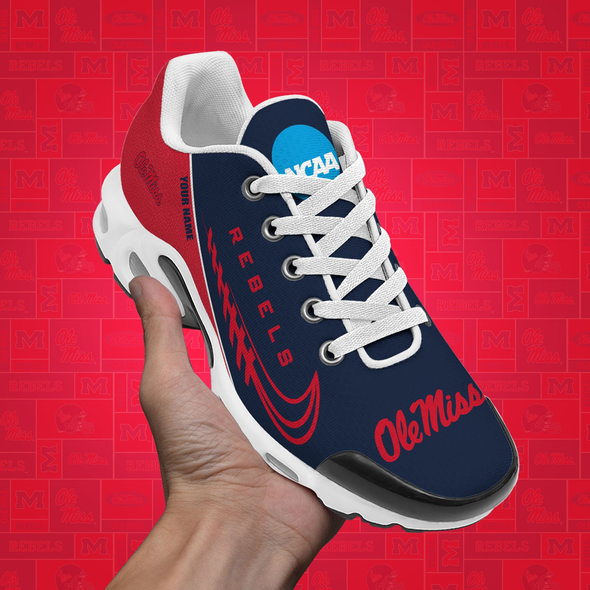 ole miss rebels tn shoes custom your name 514 9051