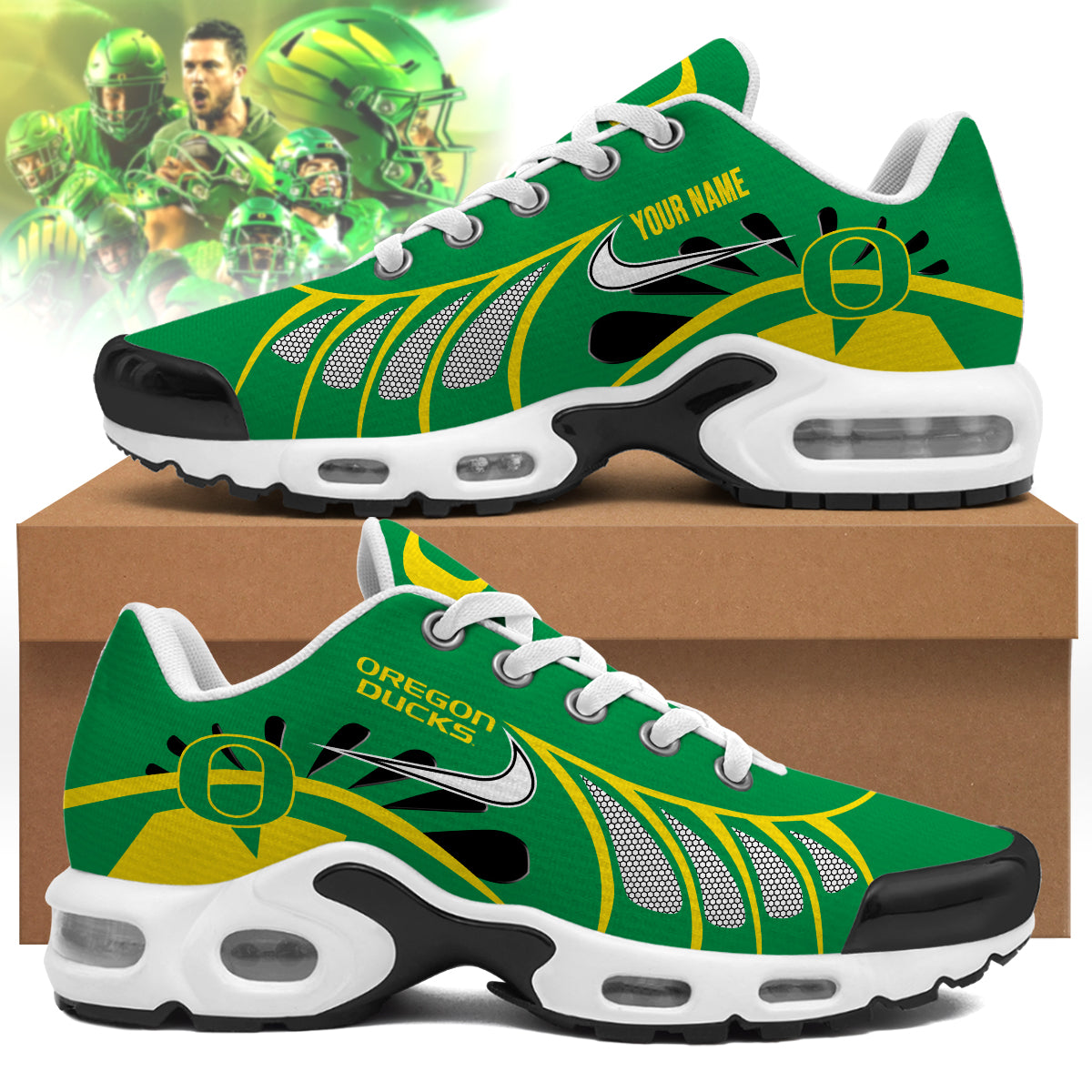 Oregon Ducks  Personalized Air Max Shoes 
