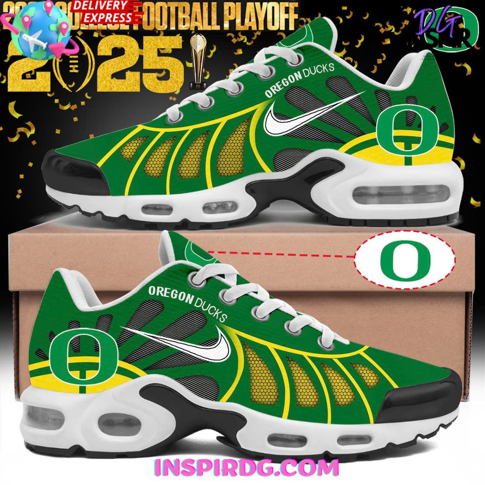 Oregon Ducks TN Air Max Plus Shoes Sneakers For Men And Women