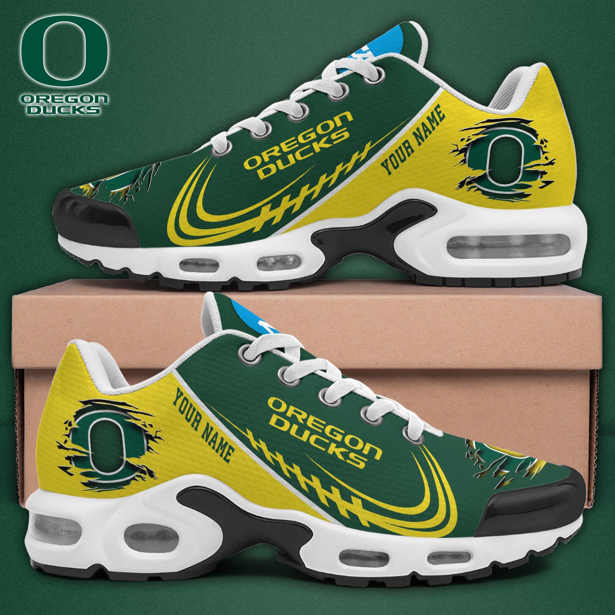 Oregon Ducks TN Shoes 2026 Version Custom Name 
