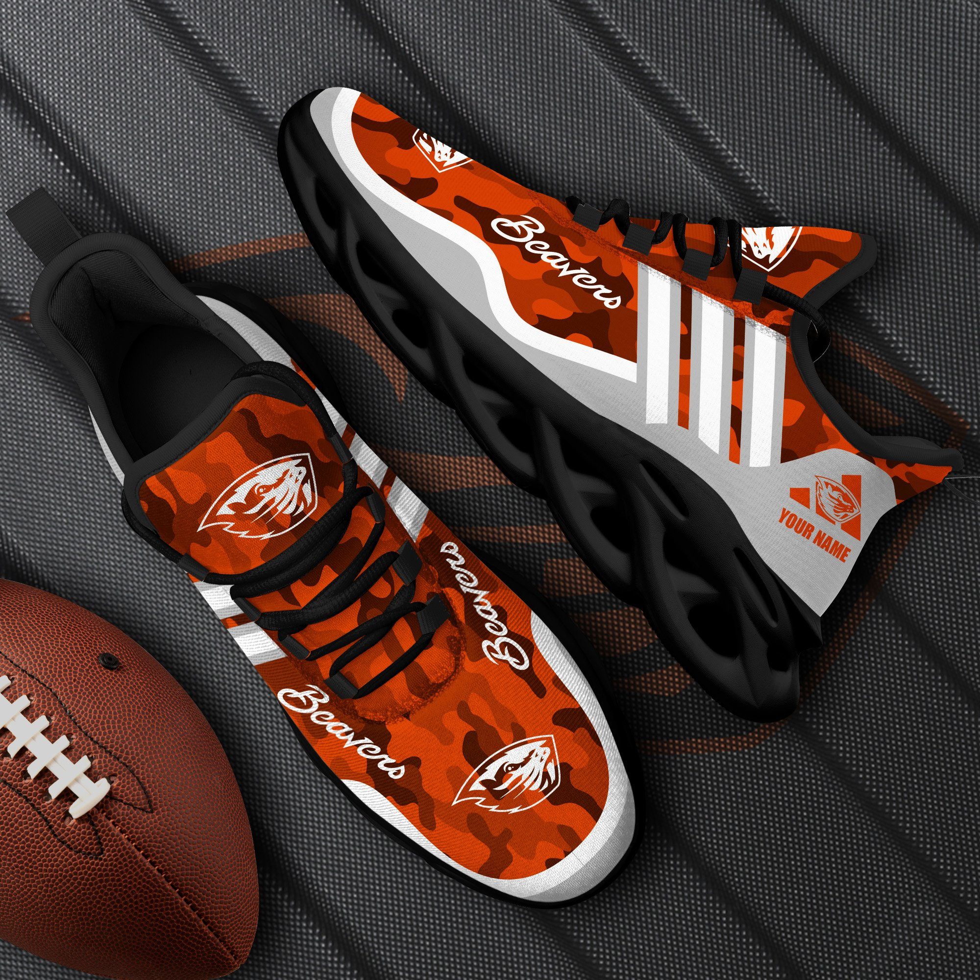 oregon state beavers black max soul shoes 2026 versions custom name 466 7892
