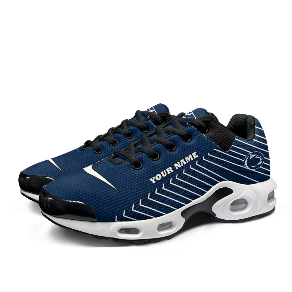 penn state nittany lions personalized name team colors jagged lines tn air max shoes air cushion sneakers 3177
