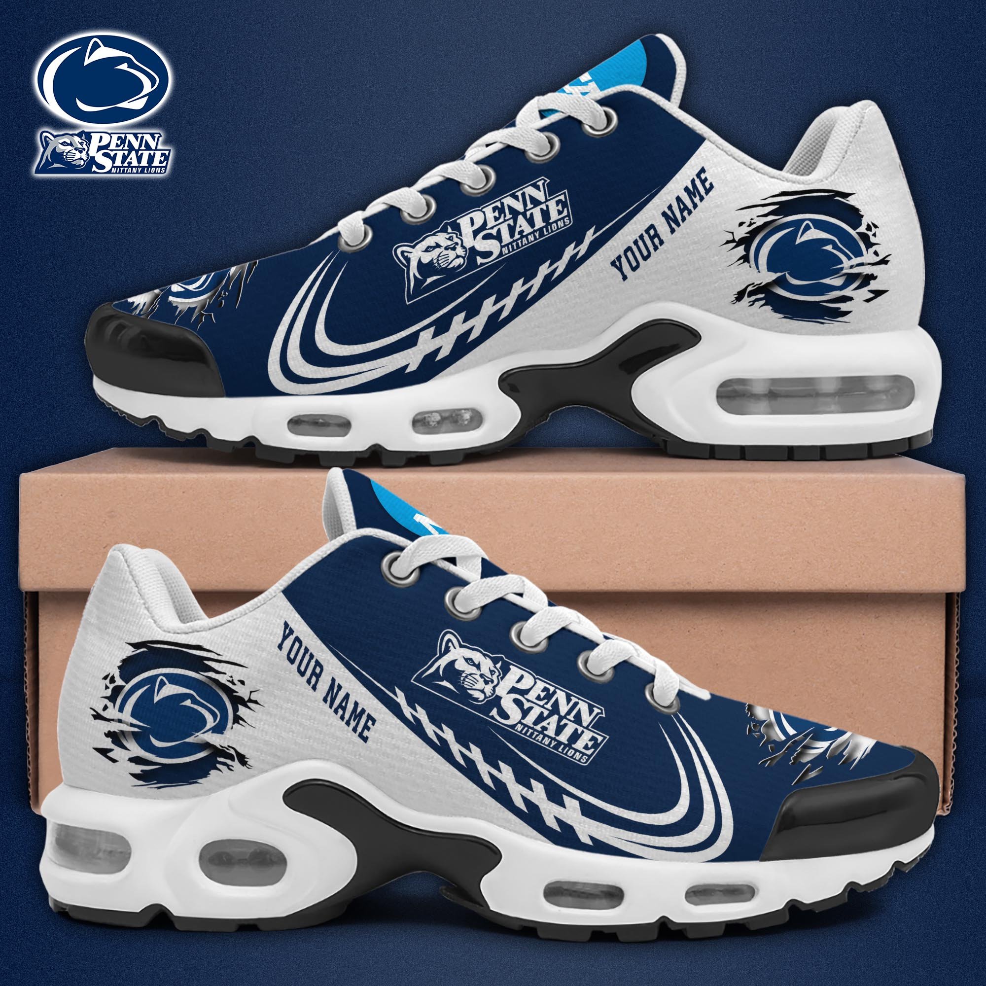 Penn State Nittany Lions TN Shoes 2026 Version Custom Name 