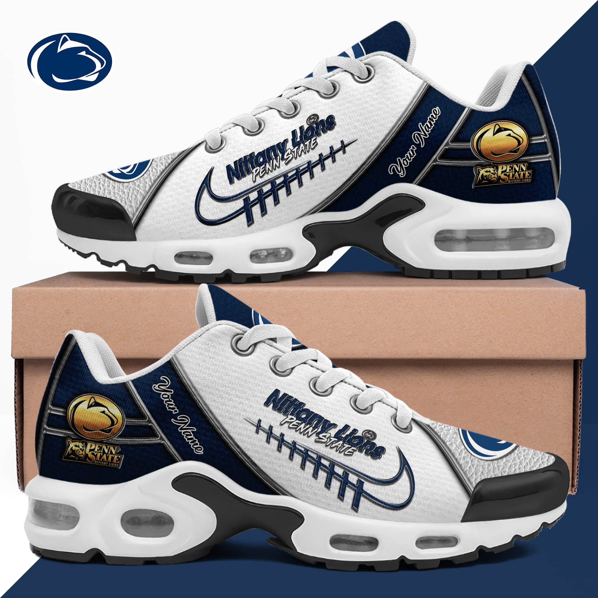 Penn State Nittany Lions TN Shoes 2026 Version Custom Your Name, Football Team Shoes, Football Shoes For Fans, Sport Gifts, Gifts For Lovers ETHY